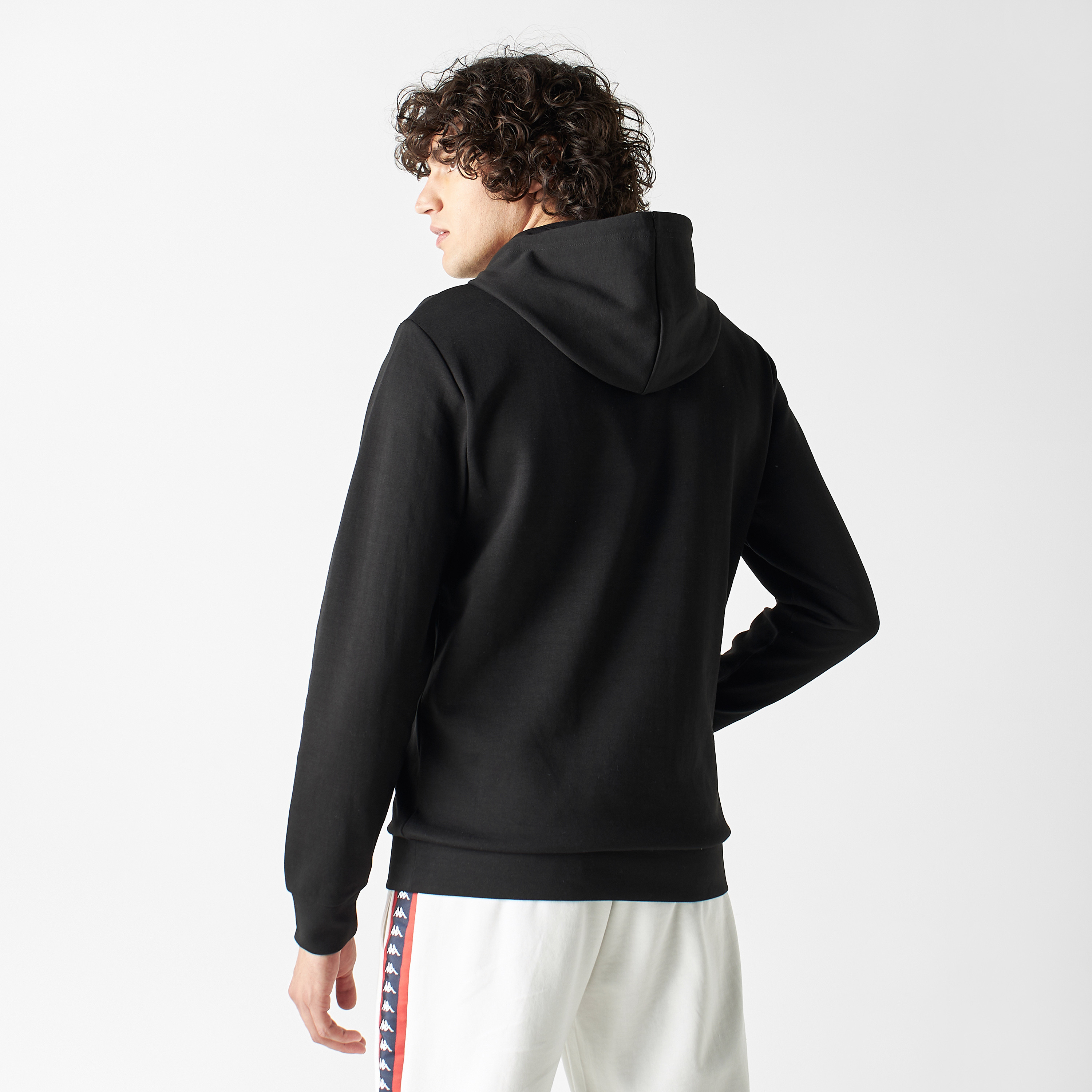 Buy Men s Kappa Logo Print Hoodie with Kangaroo Pocket Online Centrepoint Bahrain