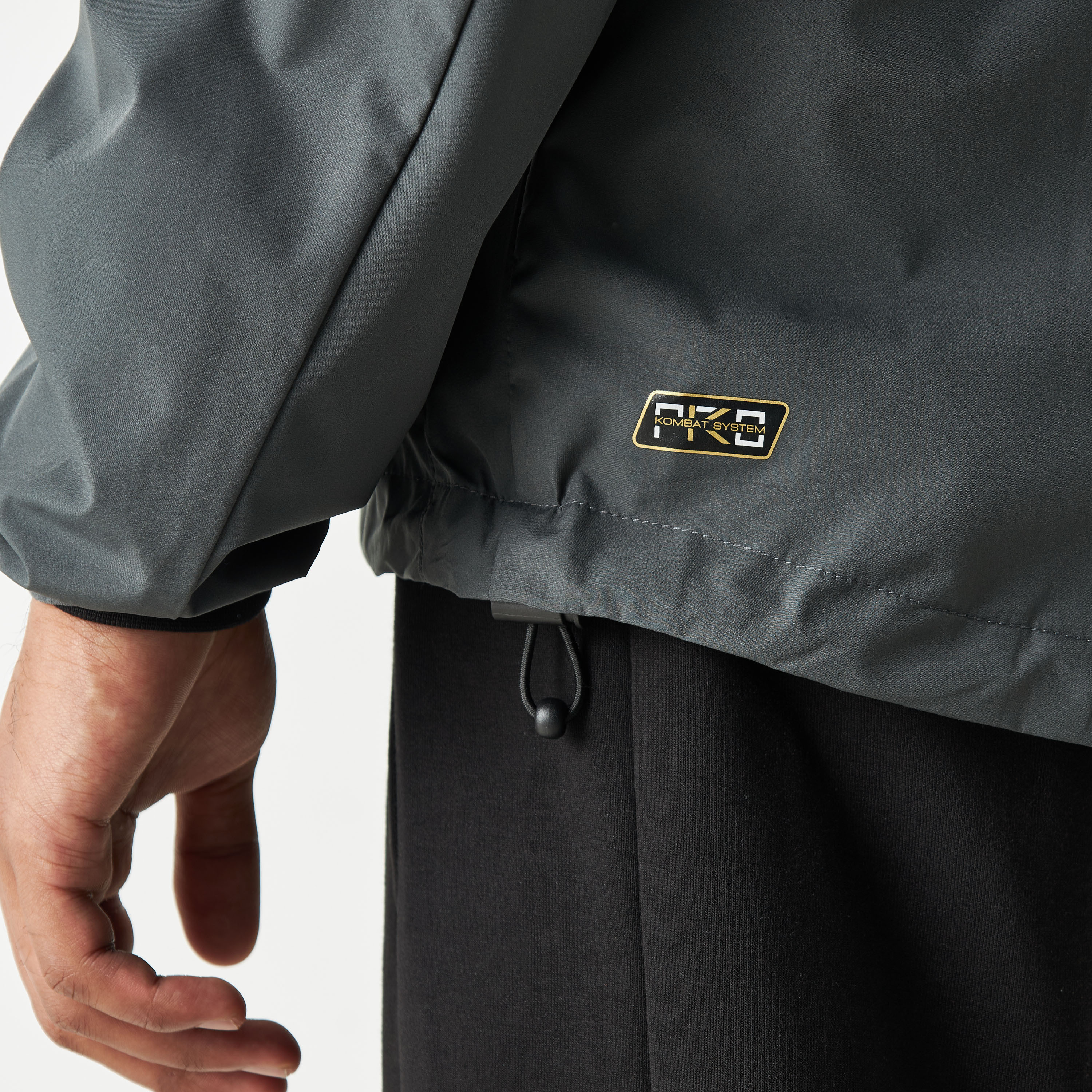 Kappa Logo Detail Zip Through Windshield Jacket with Hood and Pockets-men-clothing-jacketsandblazers-jackets-image-6
