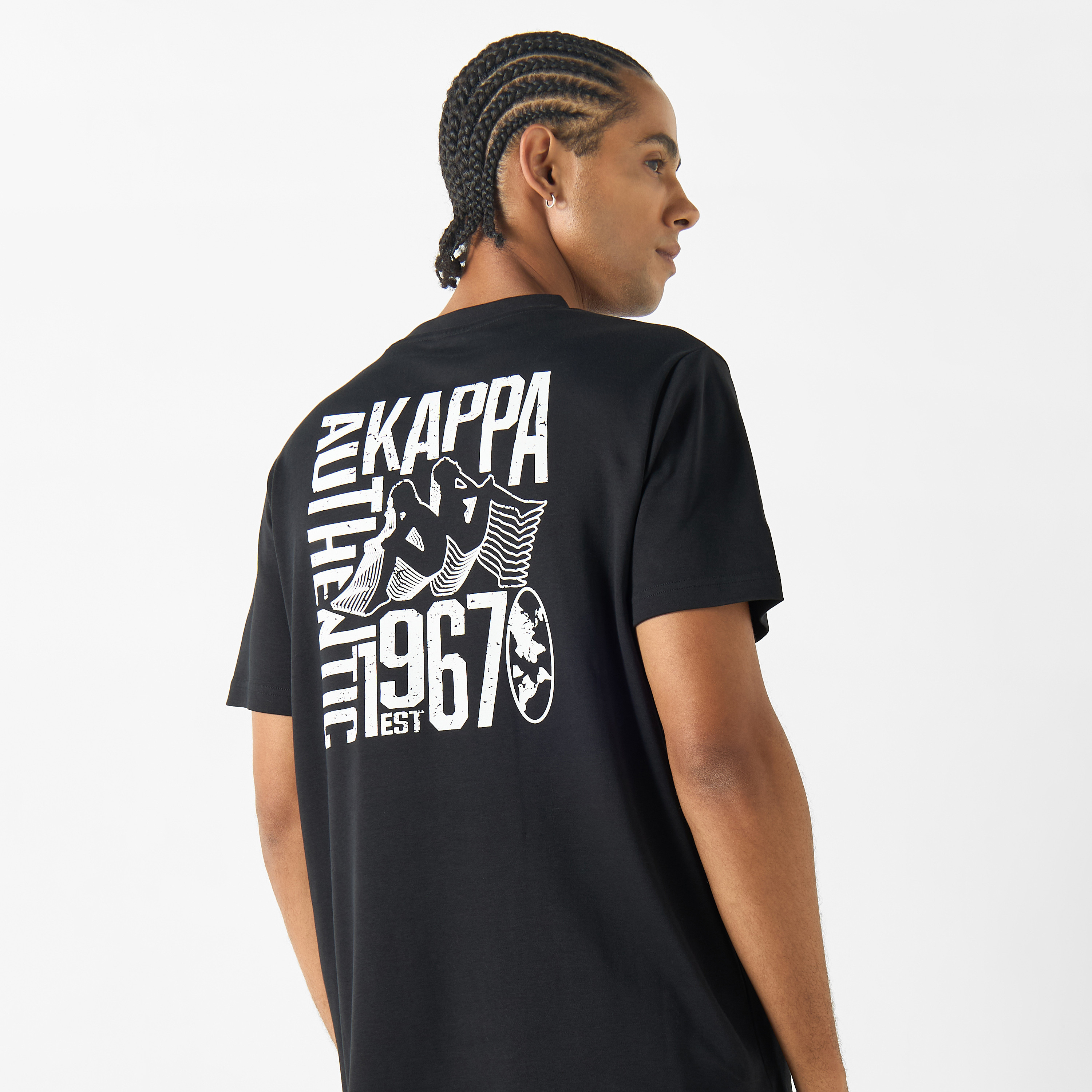 Shop Kappa Logo Print T-shirt with Crew Neck and Short Sleeves Online ...