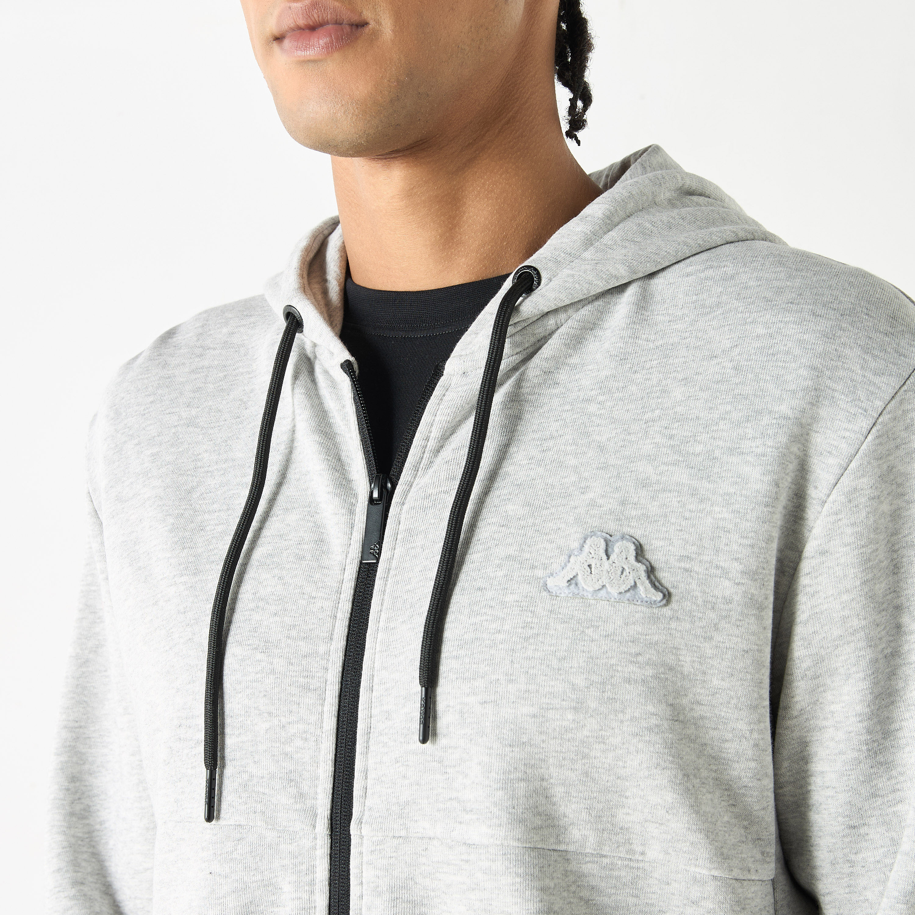 Kappa Zip Through Hoodie with Long Sleeves and Pockets