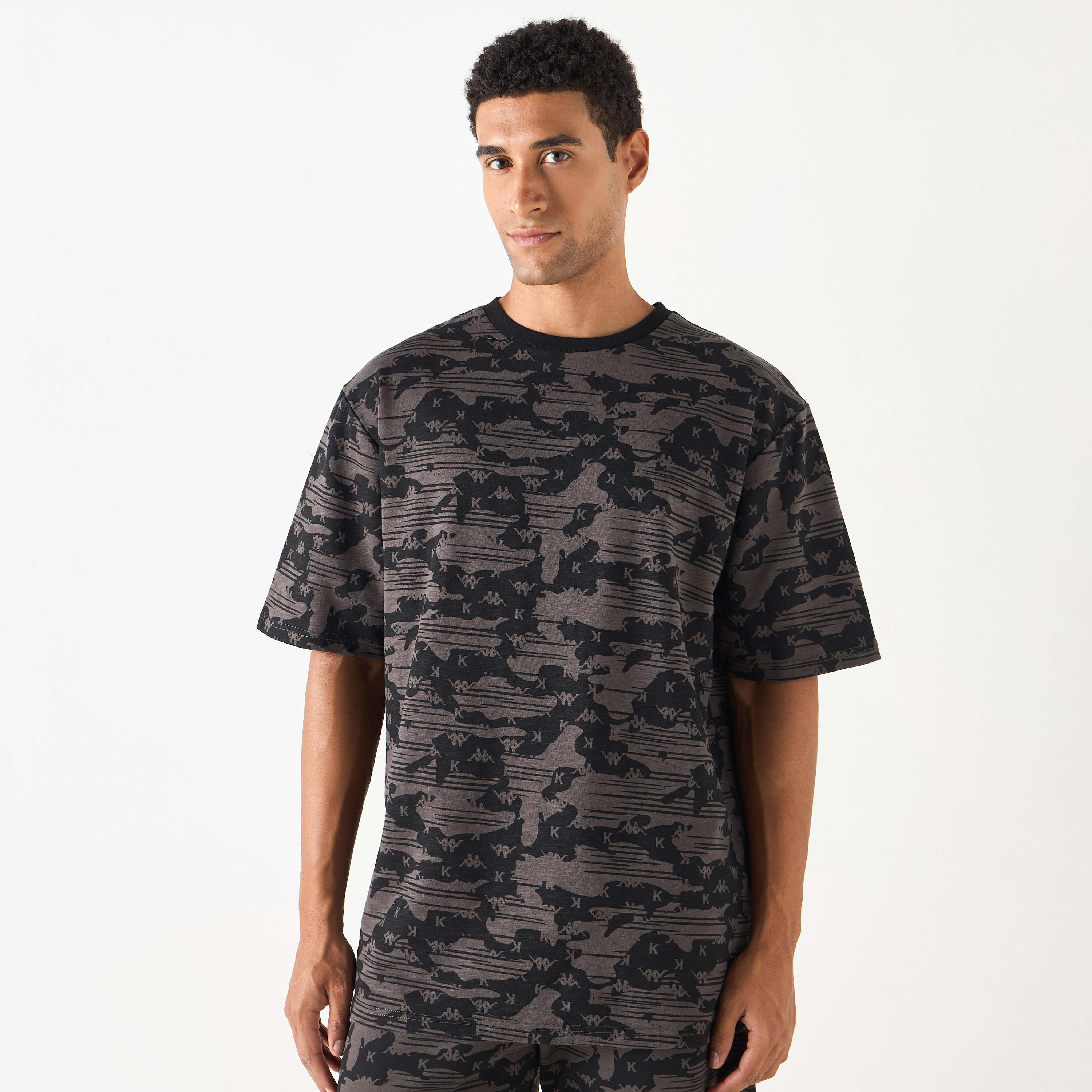 Kappa Printed T-shirt with Short Sleeves-men-clothing-tshirtsandpolos-tshirts-image-1
