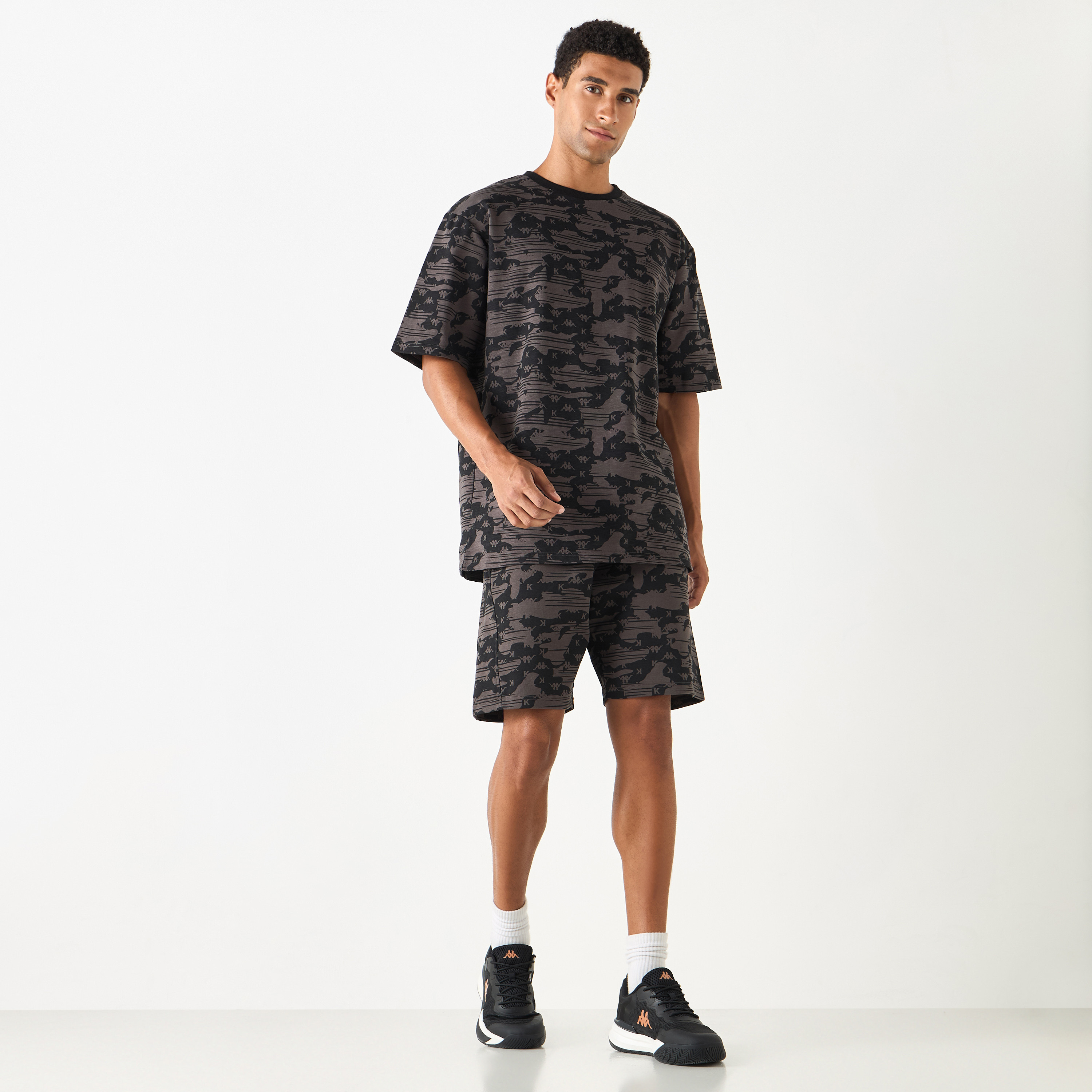 Kappa Printed T-shirt with Short Sleeves-men-clothing-tshirtsandpolos-tshirts-image-2