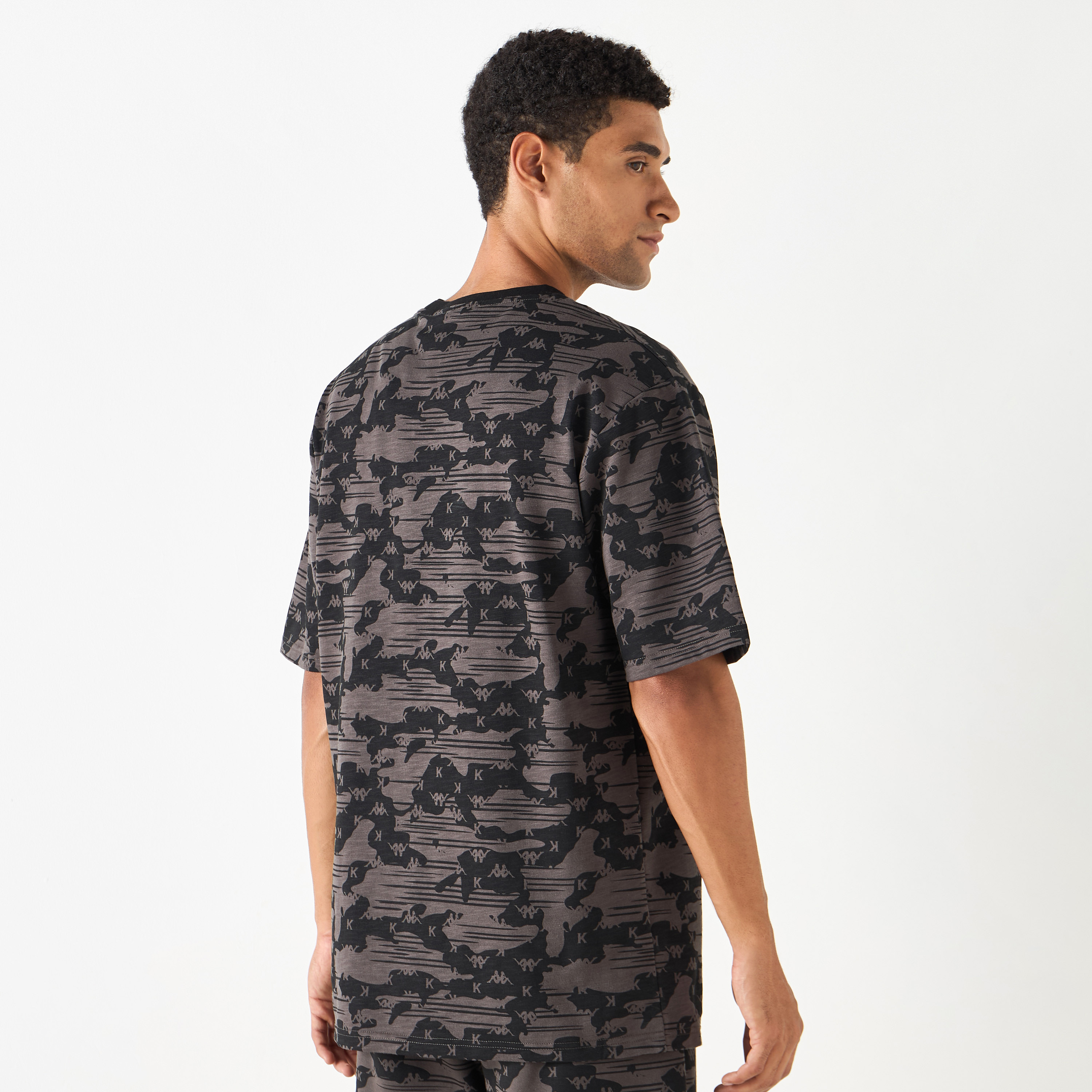 Kappa Printed T-shirt with Short Sleeves-men-clothing-tshirtsandpolos-tshirts-image-3