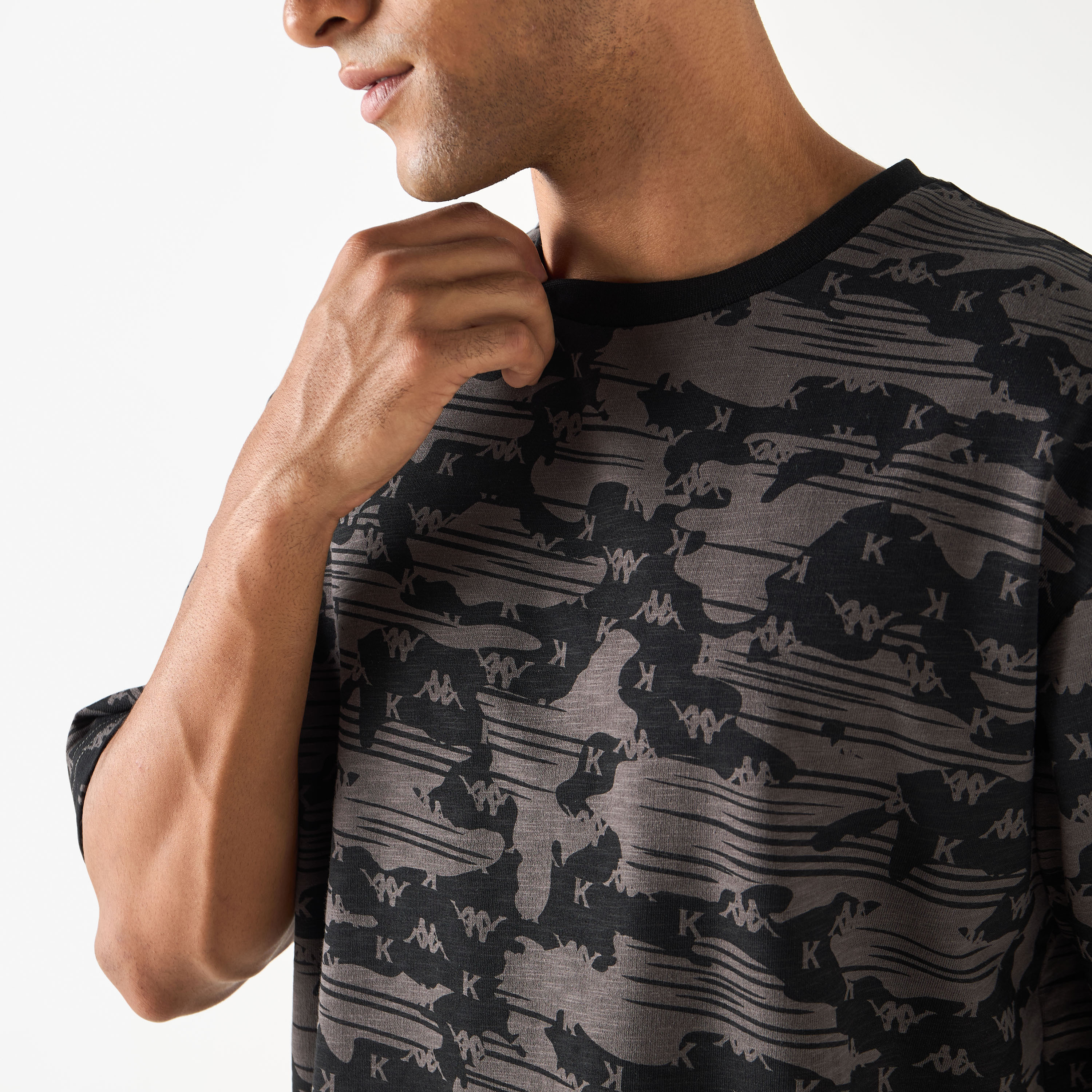 Kappa Printed T-shirt with Short Sleeves-men-clothing-tshirtsandpolos-tshirts-image-4