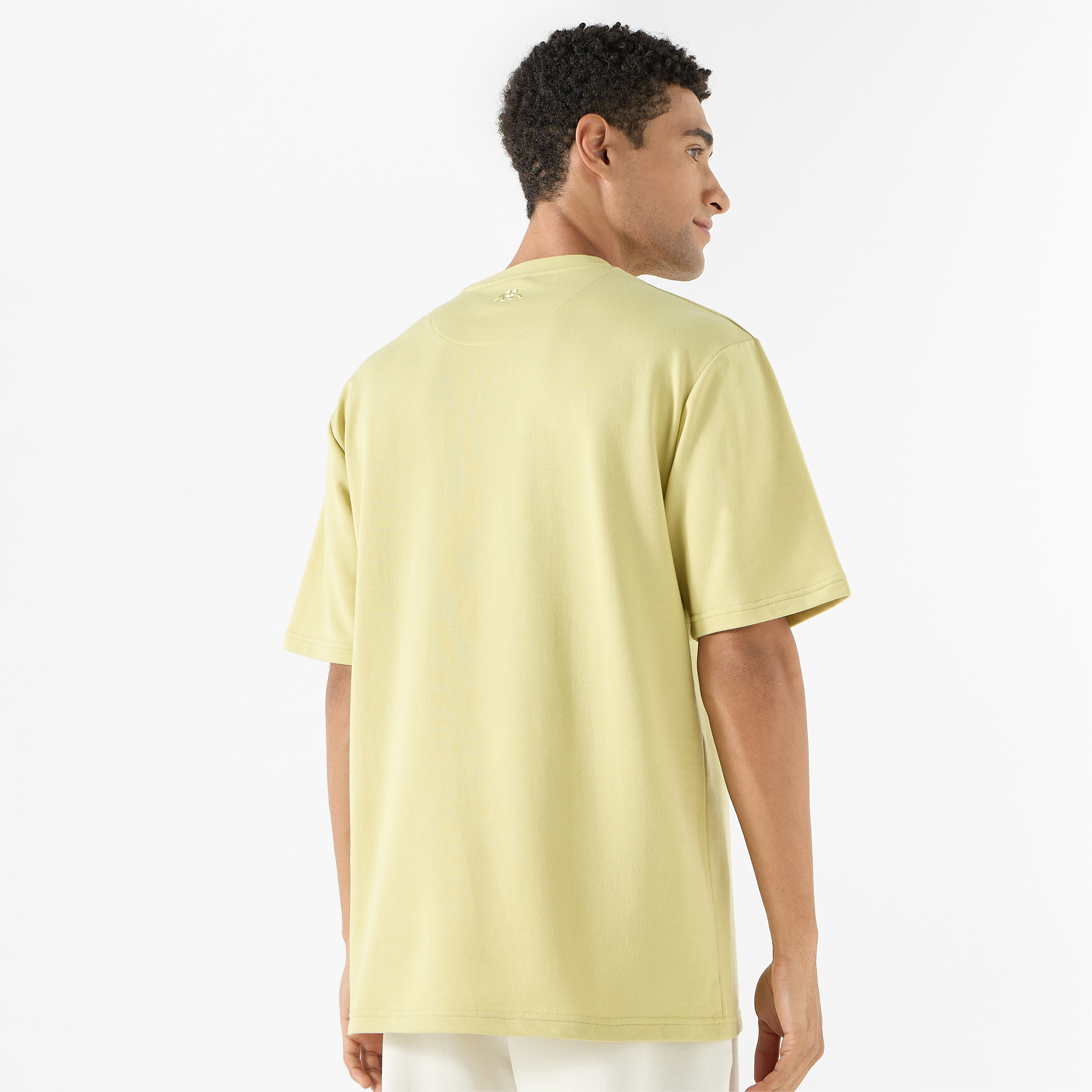 Kappa Embossed Print T-shirt with Crew Neck and Short Sleeves-men-clothing-sportswearandactivewear-tshirtsandpolos-image-3