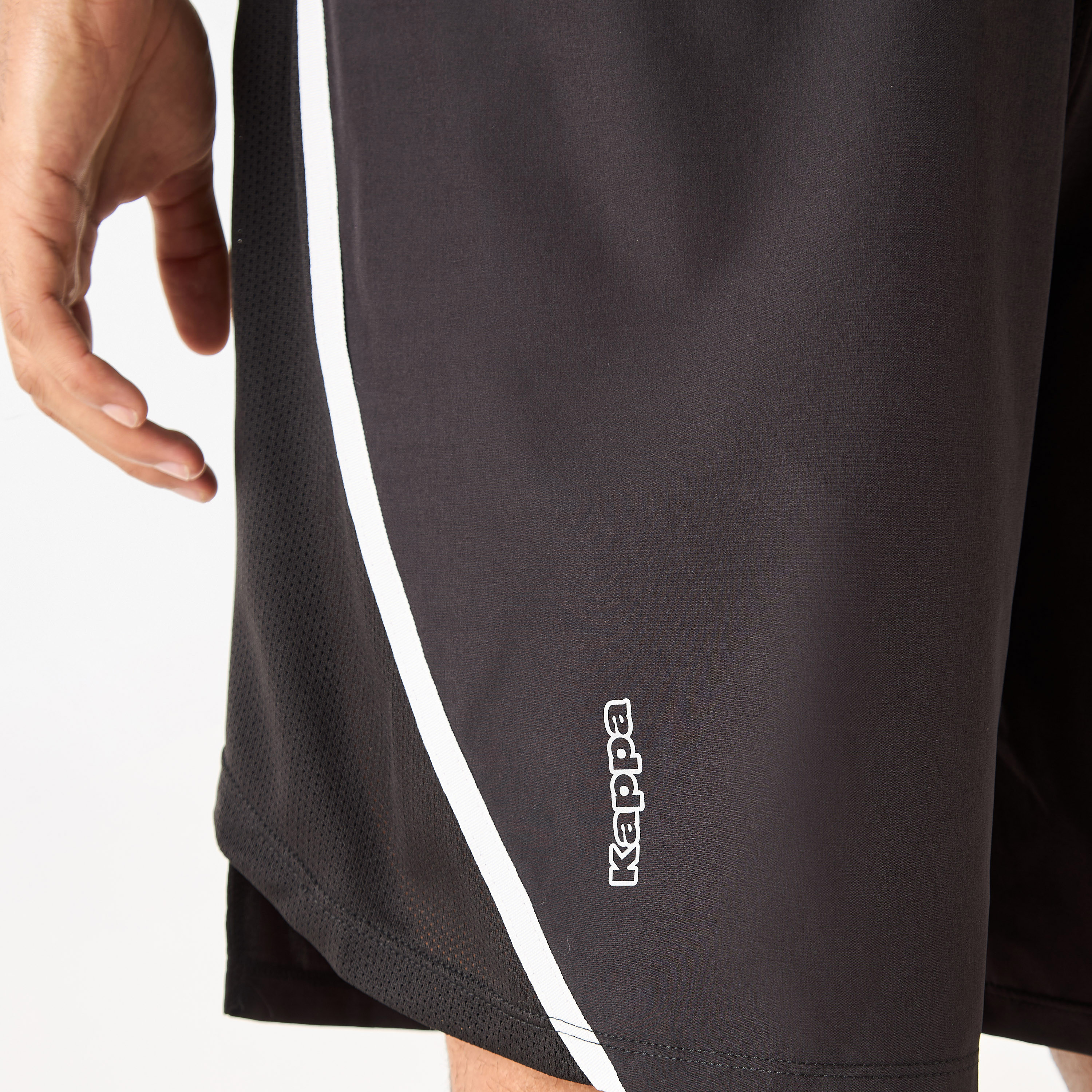 Kappa Logo Detail Shorts with Elasticated Waistband and Pockets-men-clothing-bottoms-shorts-image-4
