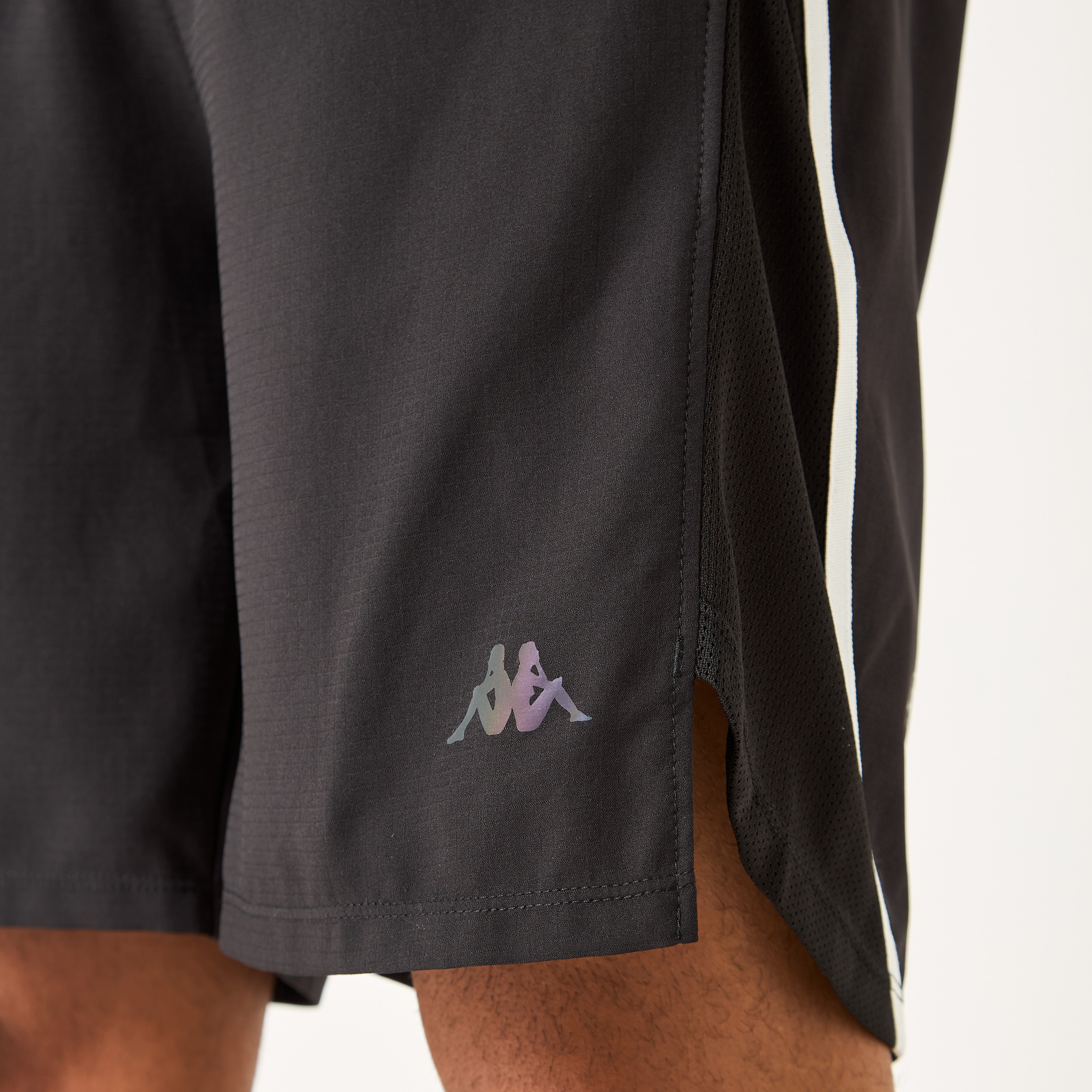Kappa Logo Detail Shorts with Elasticated Waistband and Pockets-men-clothing-bottoms-shorts-image-5