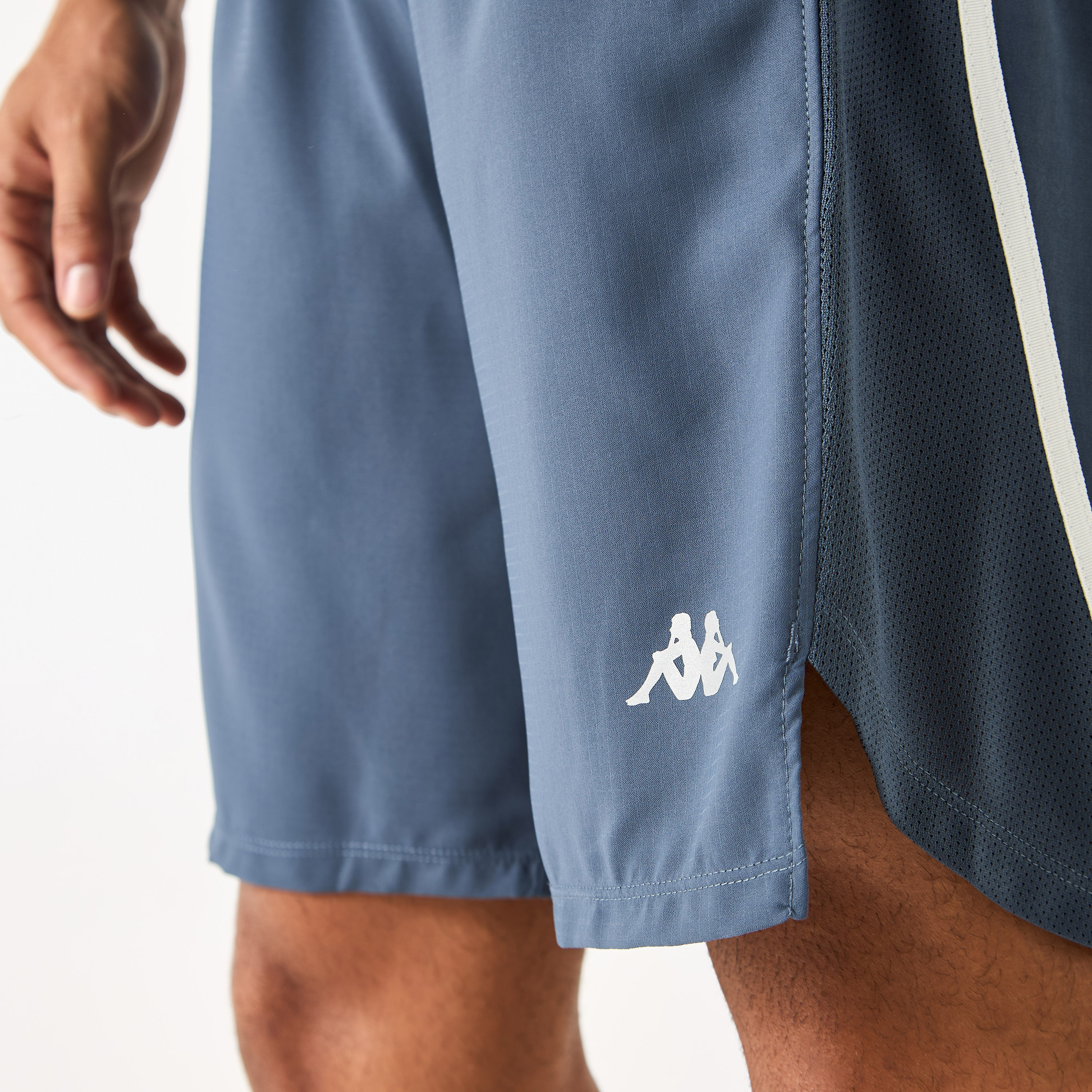 Kappa Logo Detail Shorts with Elasticated Waistband and Pockets-men-clothing-bottoms-shorts-image-13