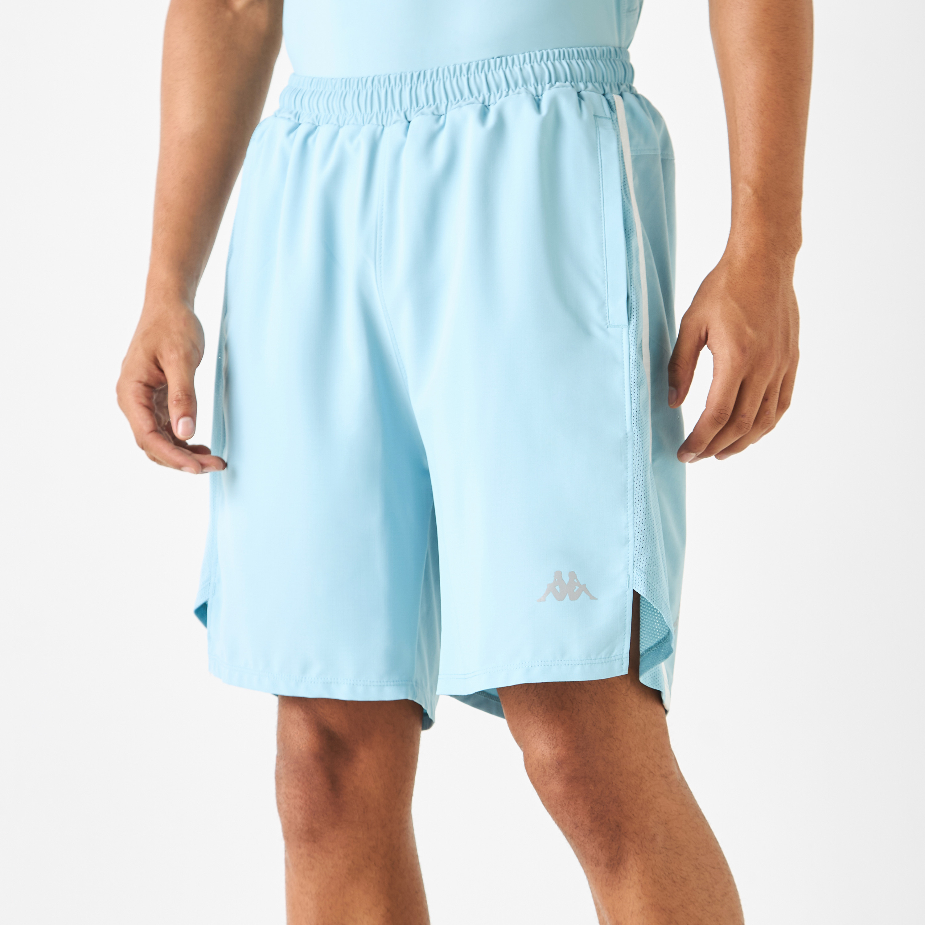 Kappa Logo Detail Shorts with Elasticated Waistband and Pockets-men-clothing-bottoms-shorts-image-6