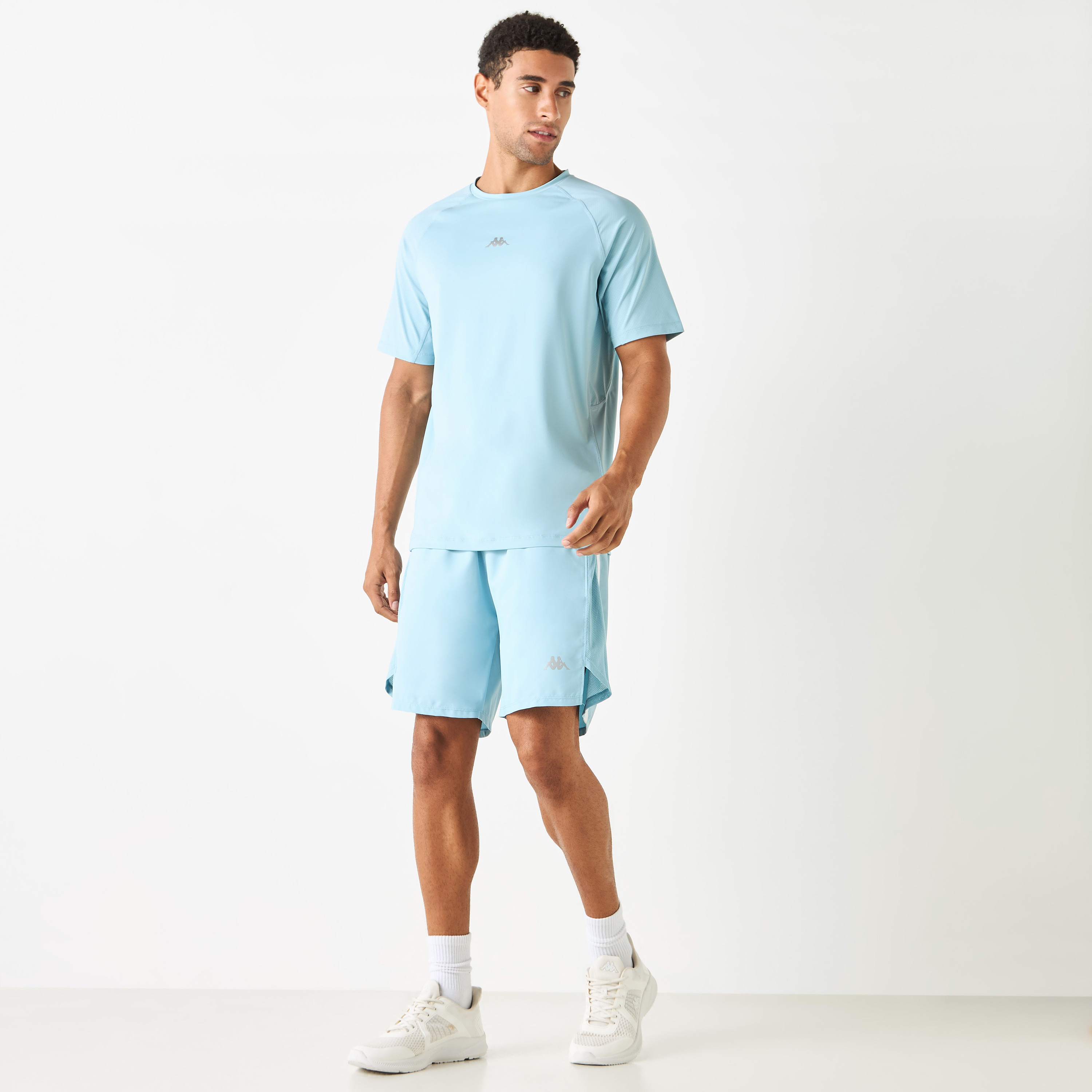 Kappa Logo Detail Shorts with Elasticated Waistband and Pockets-men-clothing-bottoms-shorts-image-7