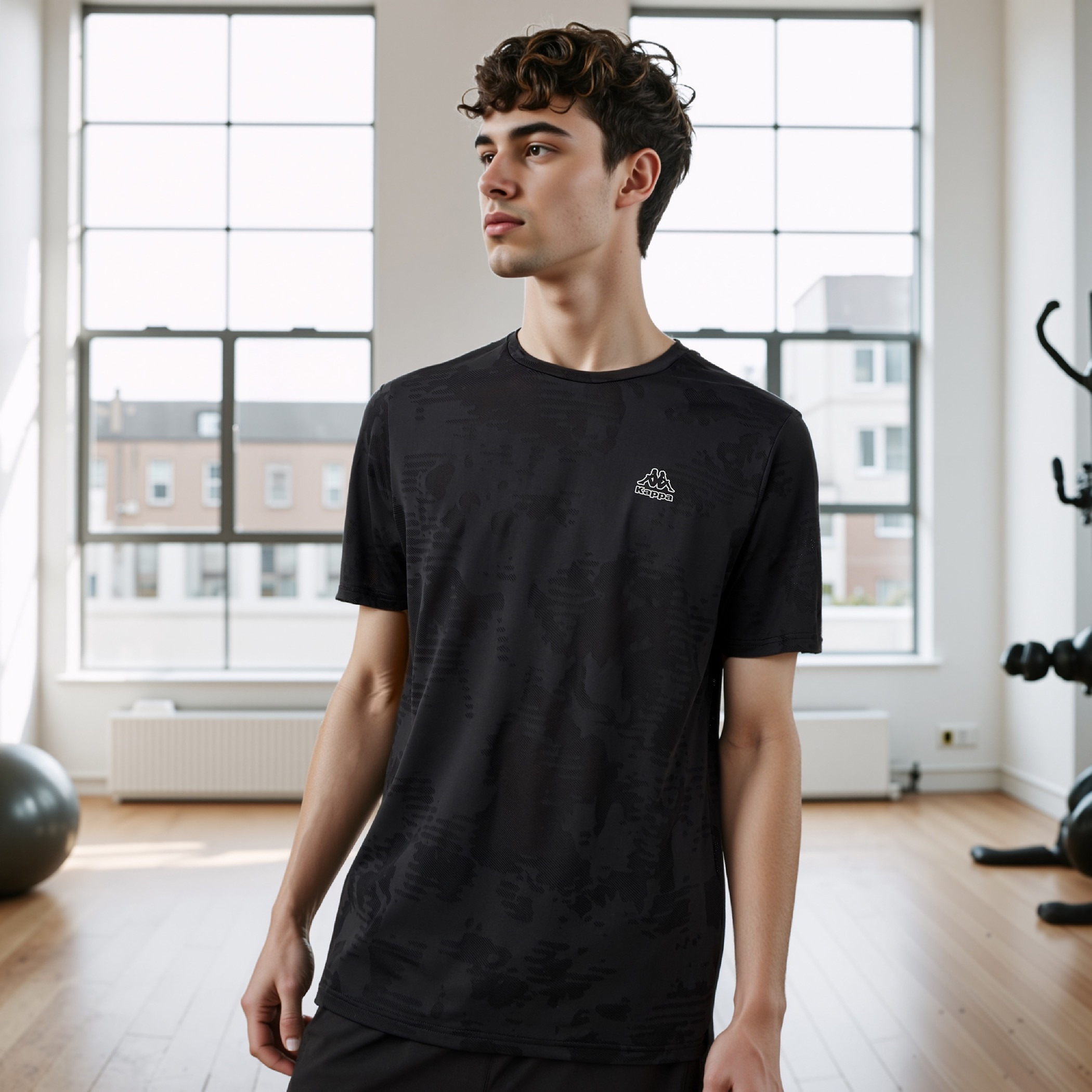 Kappa Logo Print Performance T-shirt-men-clothing-sportswearandactivewear-tshirtsandpolos-image-1