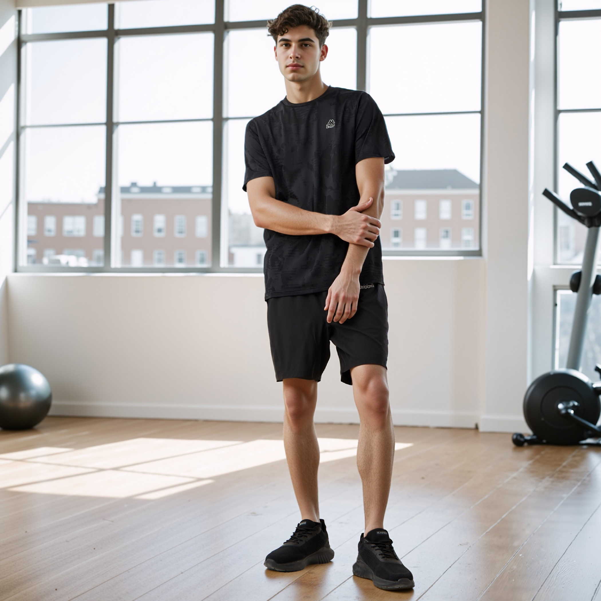 Kappa Logo Print Performance T-shirt-men-clothing-sportswearandactivewear-tshirtsandpolos-image-2