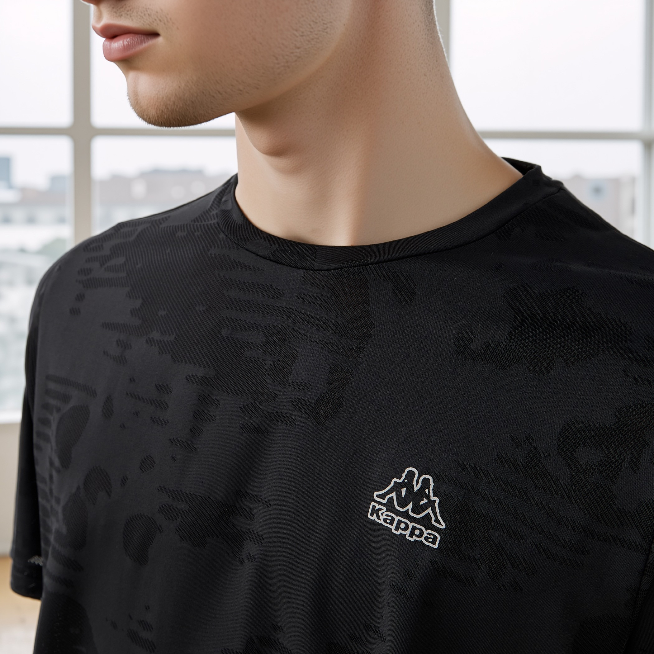 Kappa Logo Print Performance T-shirt-men-clothing-sportswearandactivewear-tshirtsandpolos-image-4