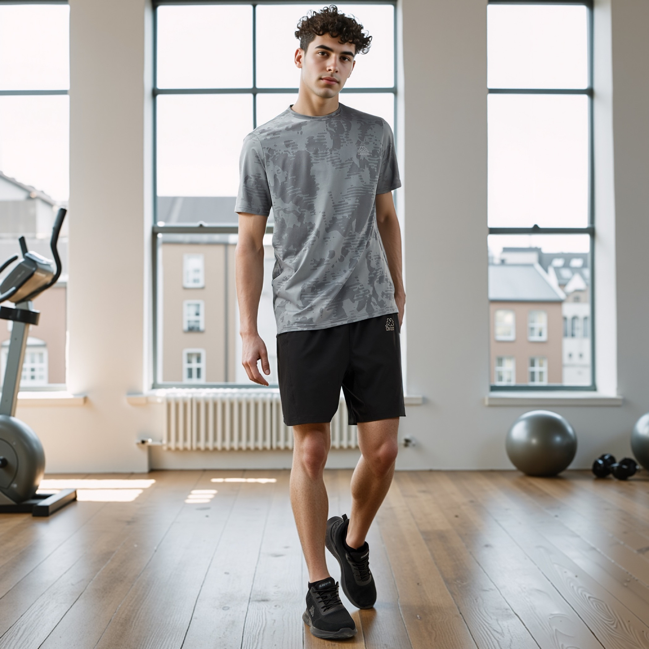 Kappa Logo Print Performance T-shirt-men-clothing-sportswearandactivewear-tshirtsandpolos-image-2