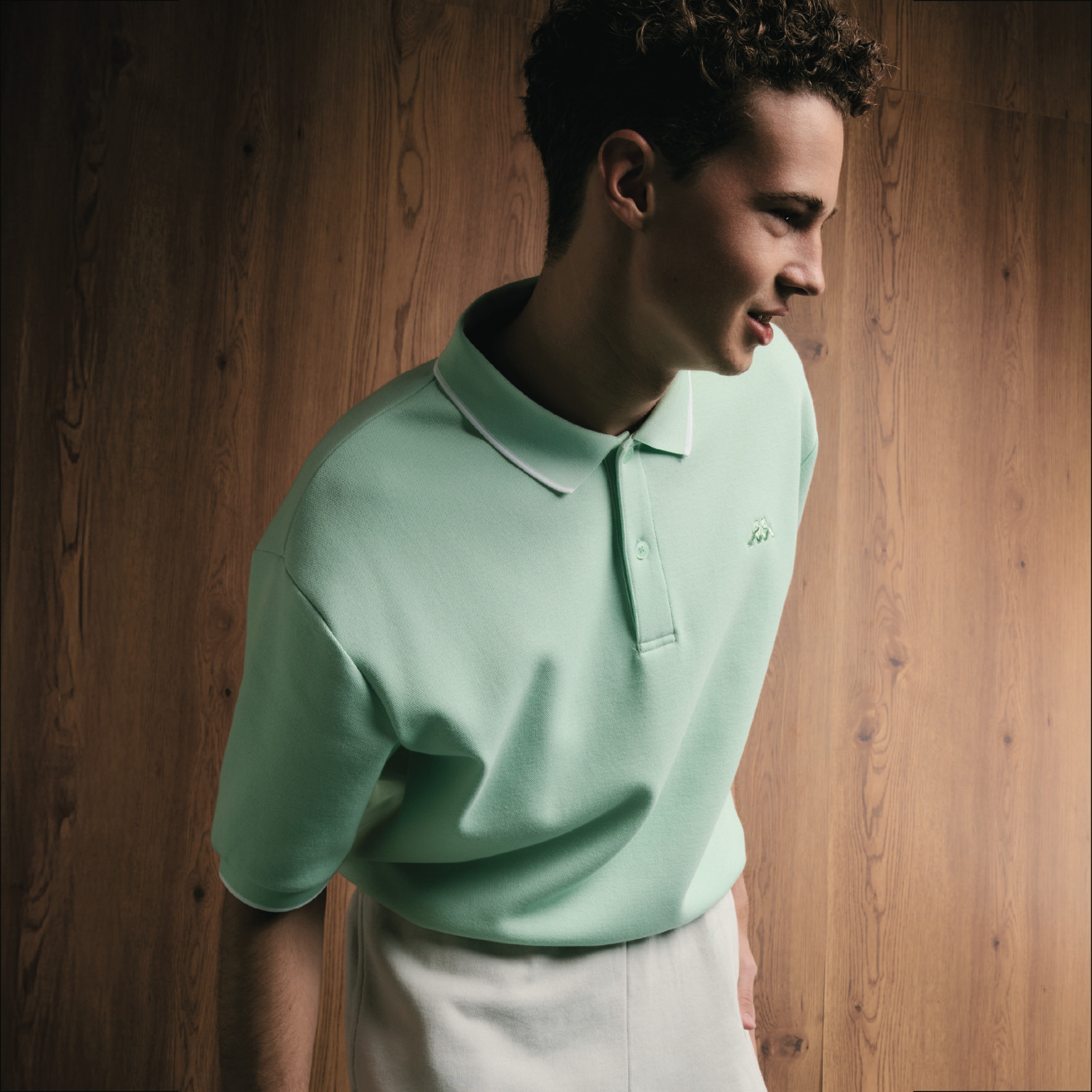 Kappa Logo Embroidered Polo T-shirt with Short Sleeves-men-clothing-tshirtsandpolos-polos-image-1
