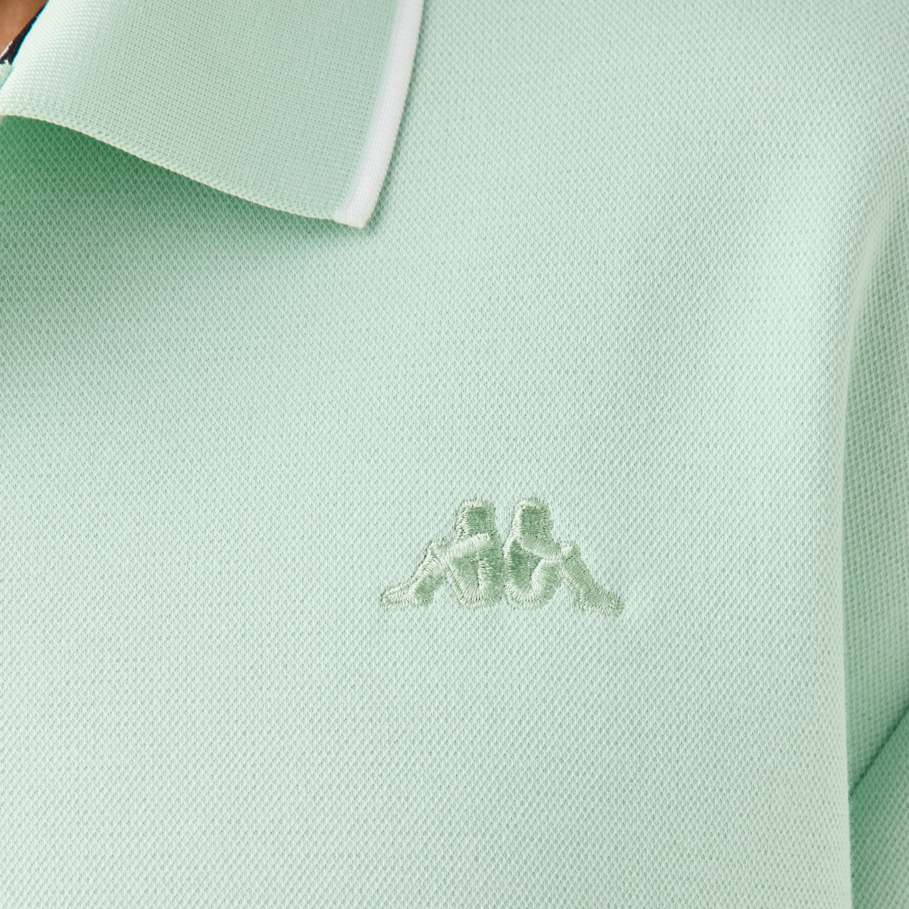 Kappa Logo Embroidered Polo T-shirt with Short Sleeves-men-clothing-tshirtsandpolos-polos-image-5