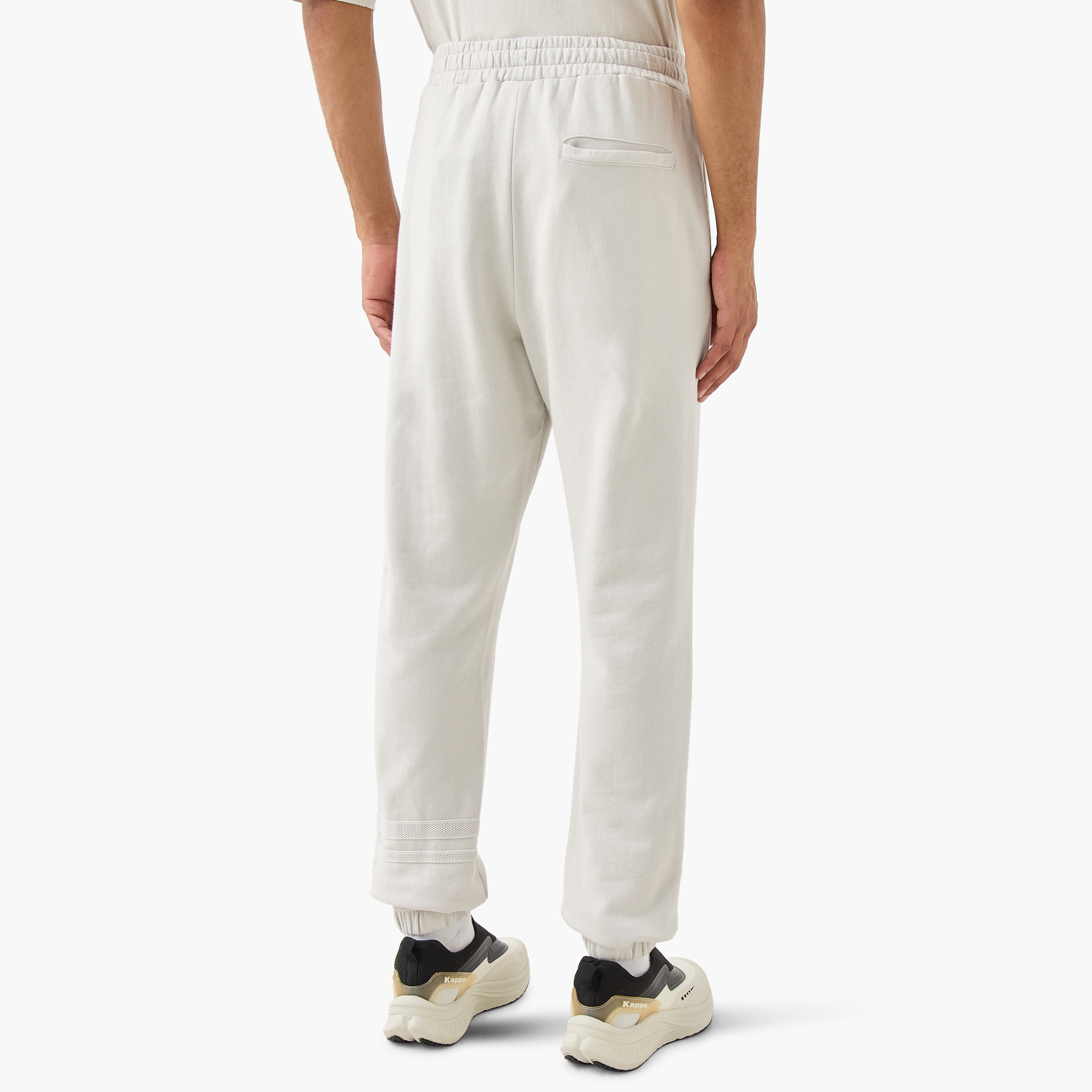 Kappa Logo Embroidered Joggers with Piping Detail and Pockets-men-clothing-sportswearandactivewear-bottoms-joggers-image-3