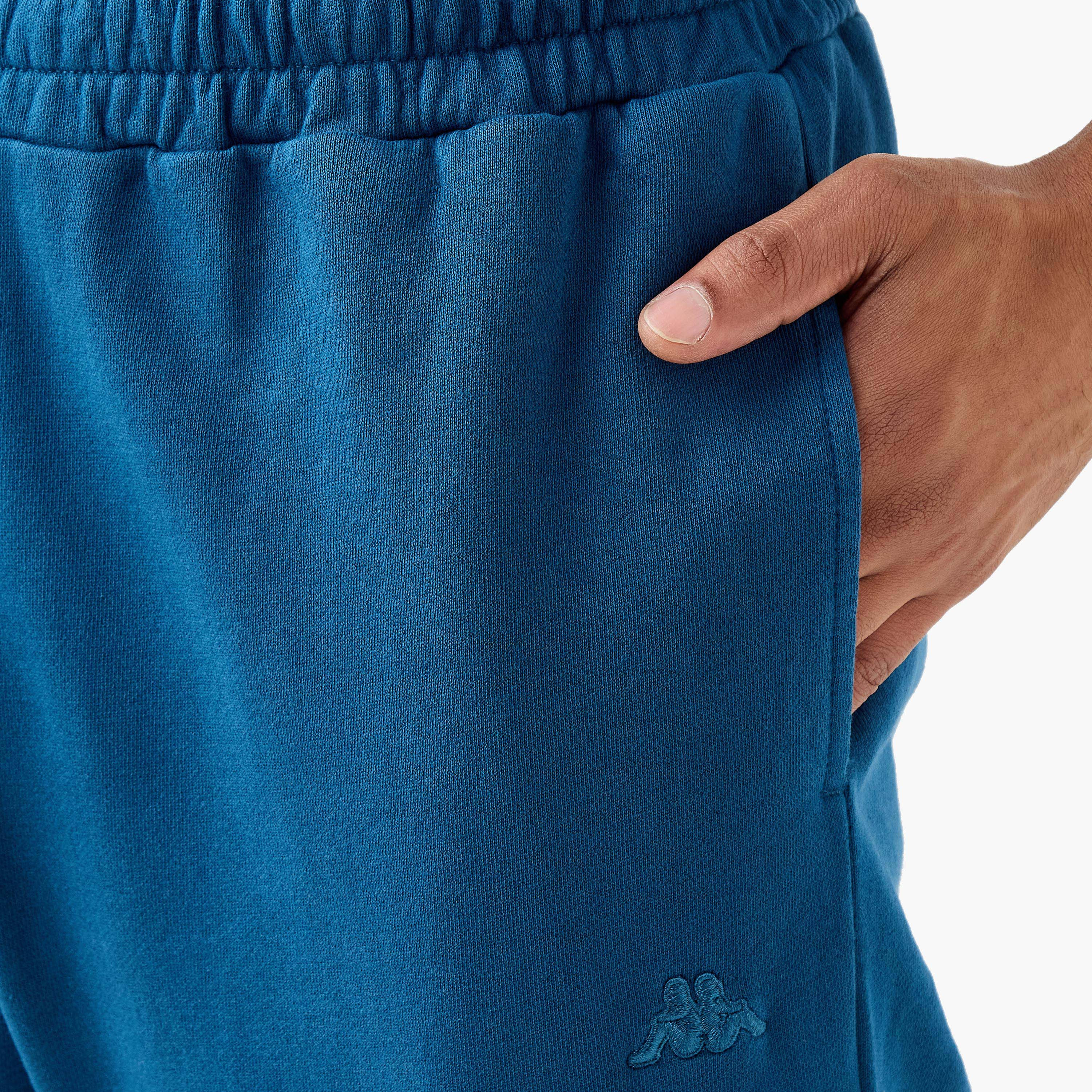 Kappa Logo Embroidered Joggers with Piping Detail and Pockets-men-clothing-sportswearandactivewear-bottoms-joggers-image-4