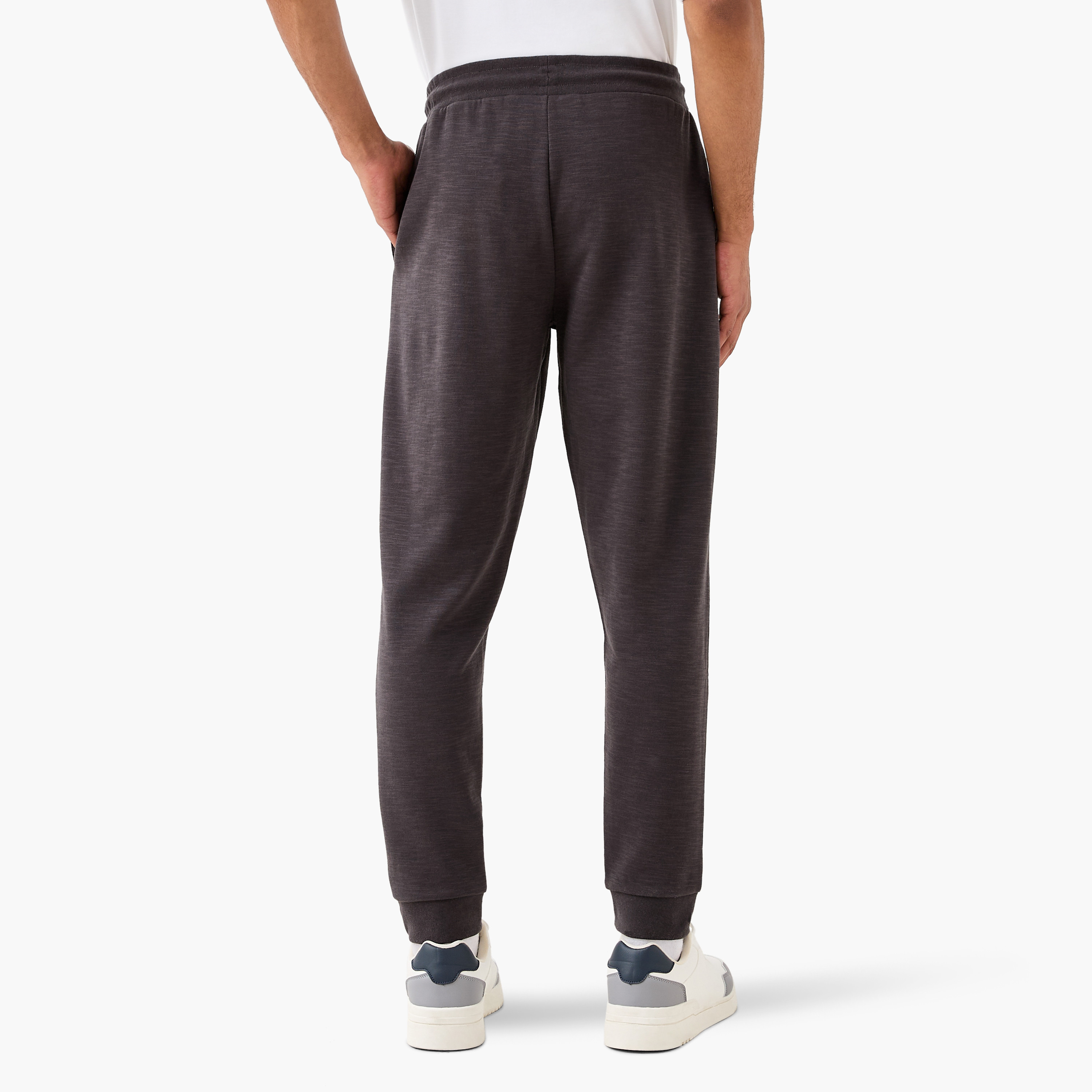 Kappa Regular Fit Logo Detail Joggers with Drawstring Closure and Pockets-men-clothing-sportswearandactivewear-bottoms-joggers-image-3