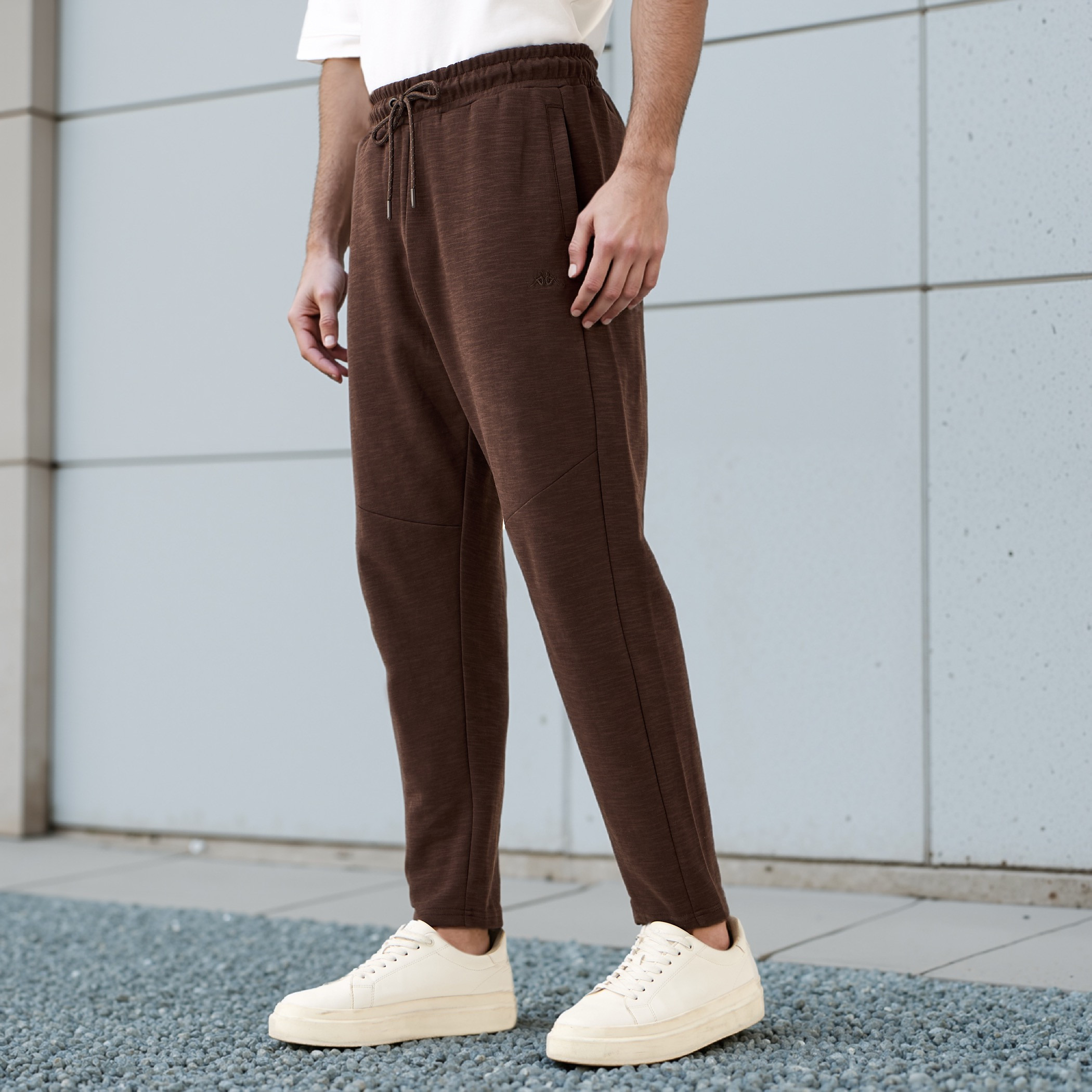 Kappa Regular Fit Panelled Joggers with Drawstring Closure and Pockets-men-clothing-sportswearandactivewear-tracksuits-image-1