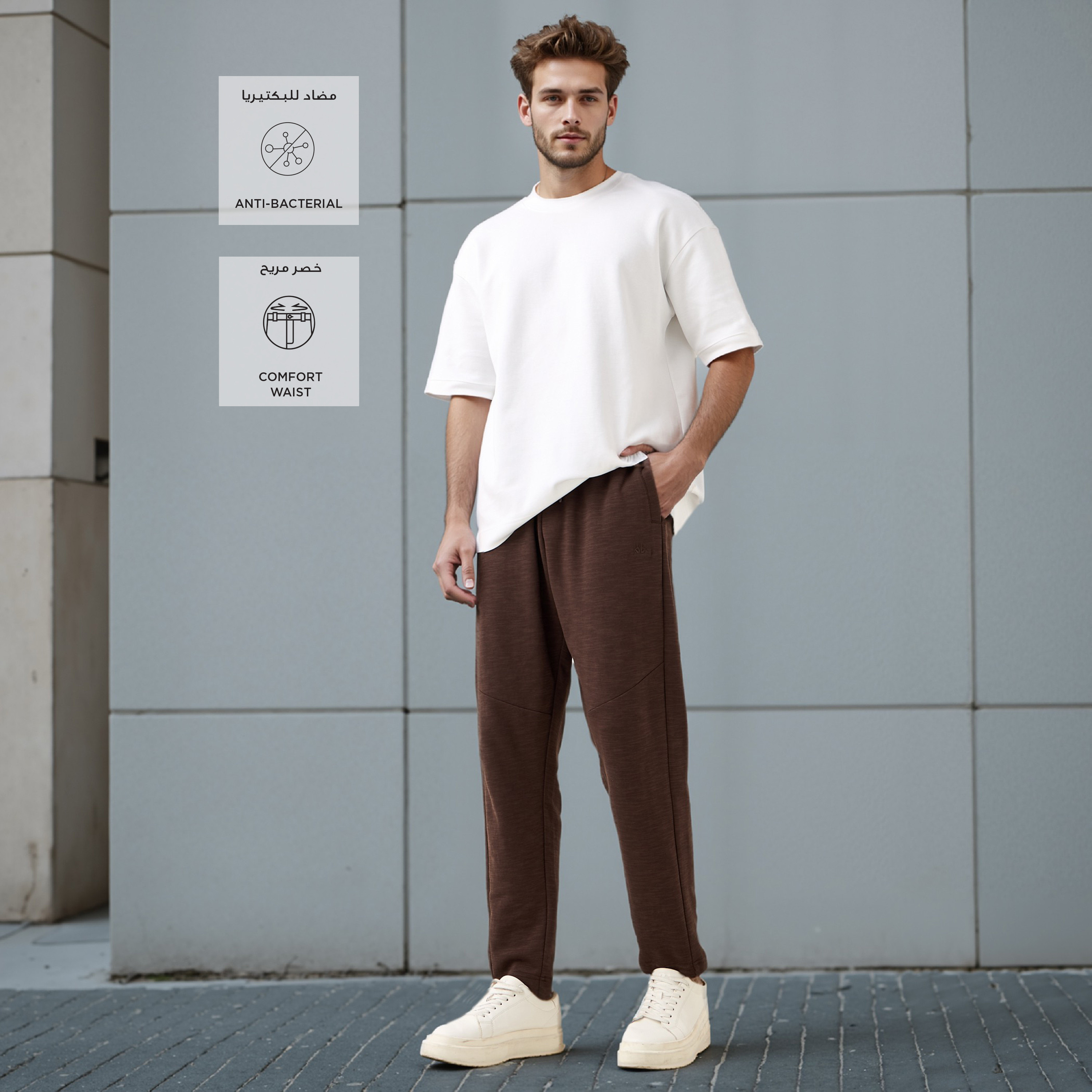 Kappa Regular Fit Panelled Joggers with Drawstring Closure and Pockets-men-clothing-sportswearandactivewear-tracksuits-image-2