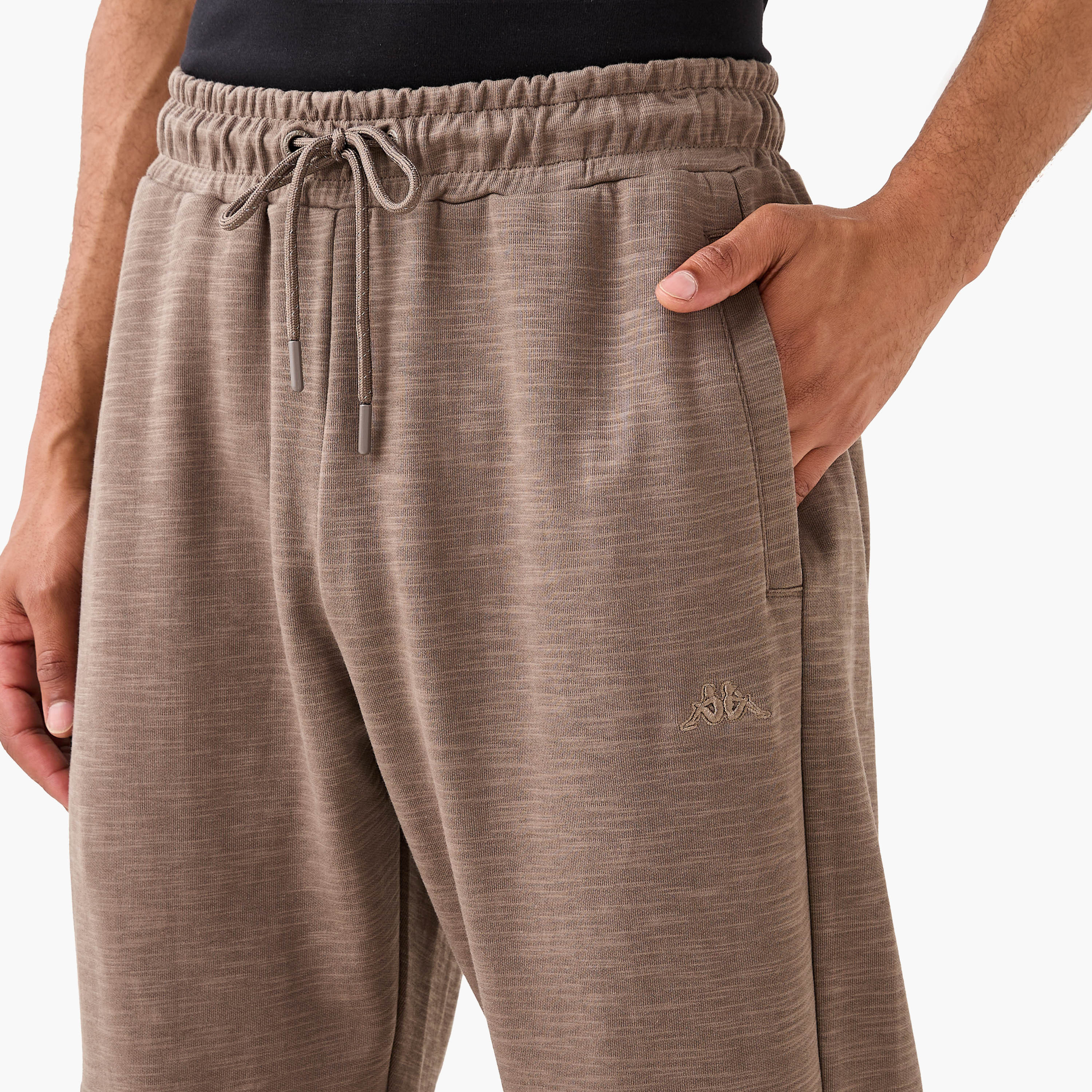 Kappa Regular Fit Panelled Joggers with Drawstring Closure and Pockets-men-clothing-sportswearandactivewear-tracksuits-image-4