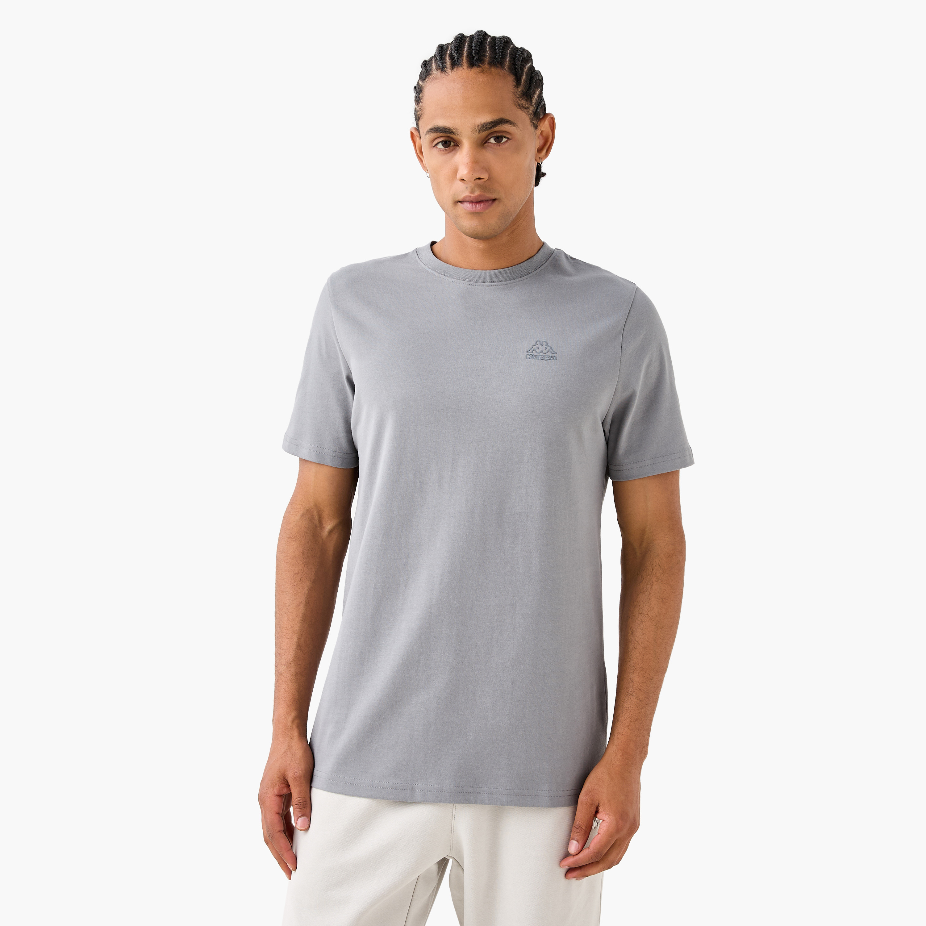 Kappa Logo Detail Crew Neck T-shirt-men-clothing-sportswearandactivewear-tshirtsandpolos-image-1
