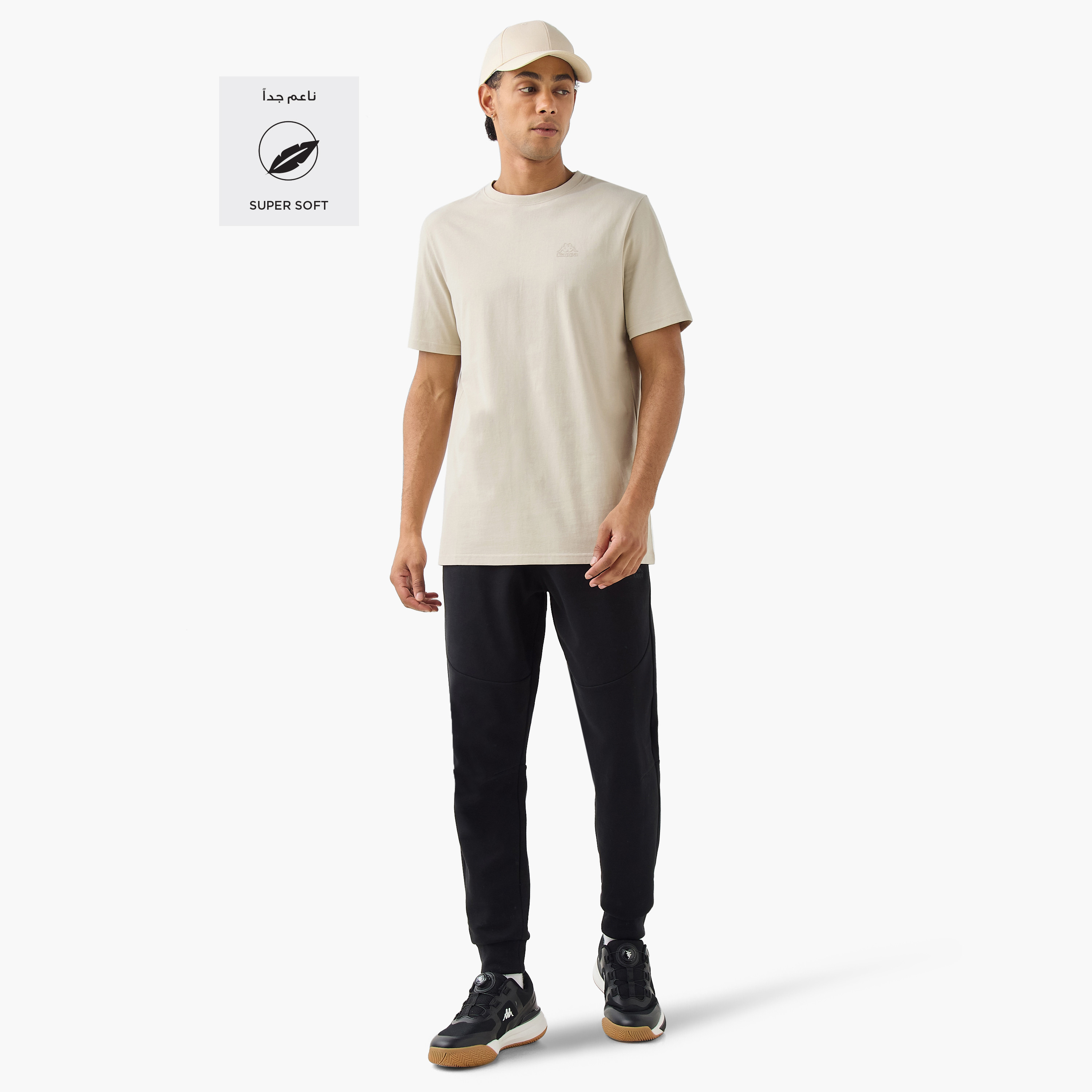 Kappa Logo Detail Crew Neck T-shirt-men-clothing-sportswearandactivewear-tshirtsandpolos-image-2