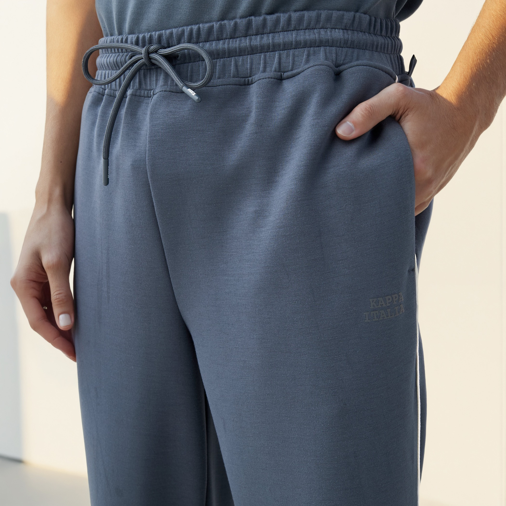 Kappa Printed Track Pants with Drawstring Closure and Pockets-men-clothing-sportswearandactivewear-bottoms-joggers-image-4