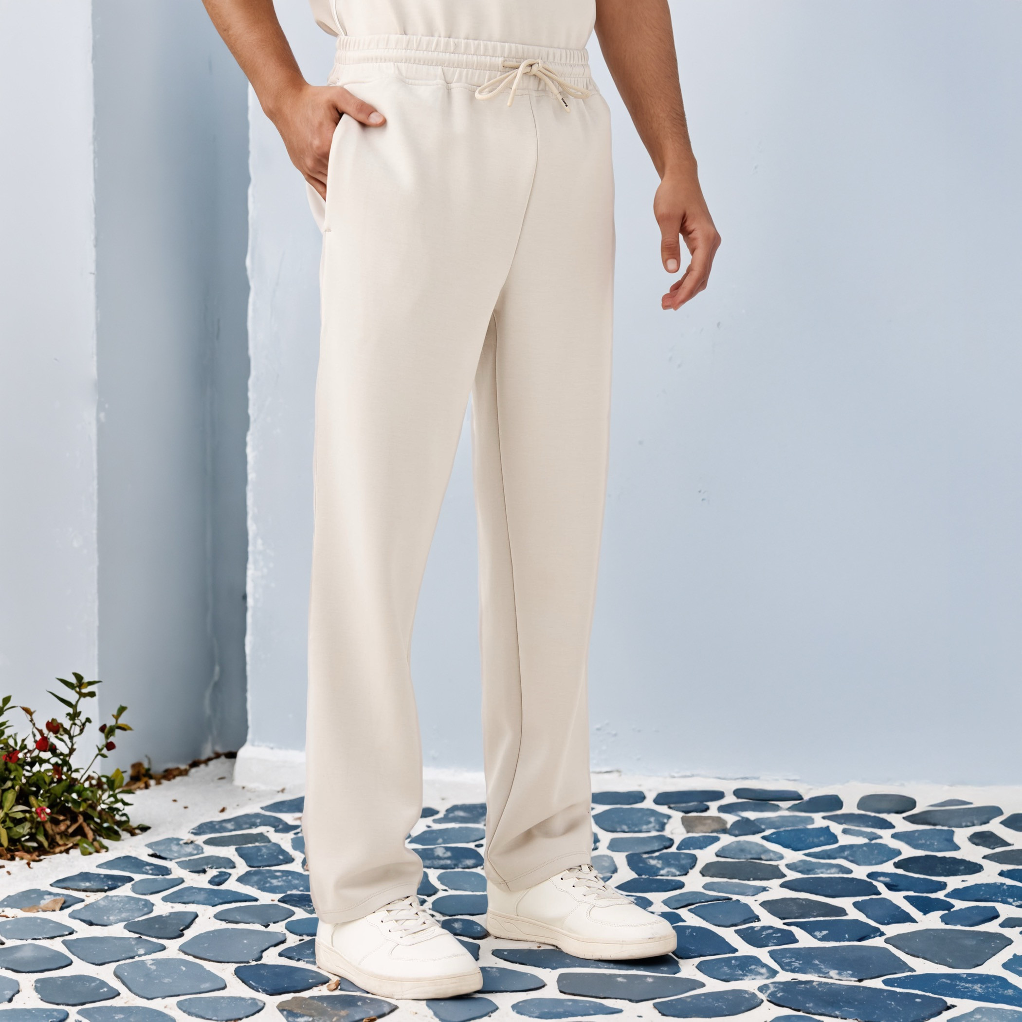 Kappa Printed Track Pants with Drawstring Closure and Pockets-men-clothing-sportswearandactivewear-bottoms-joggers-image-1