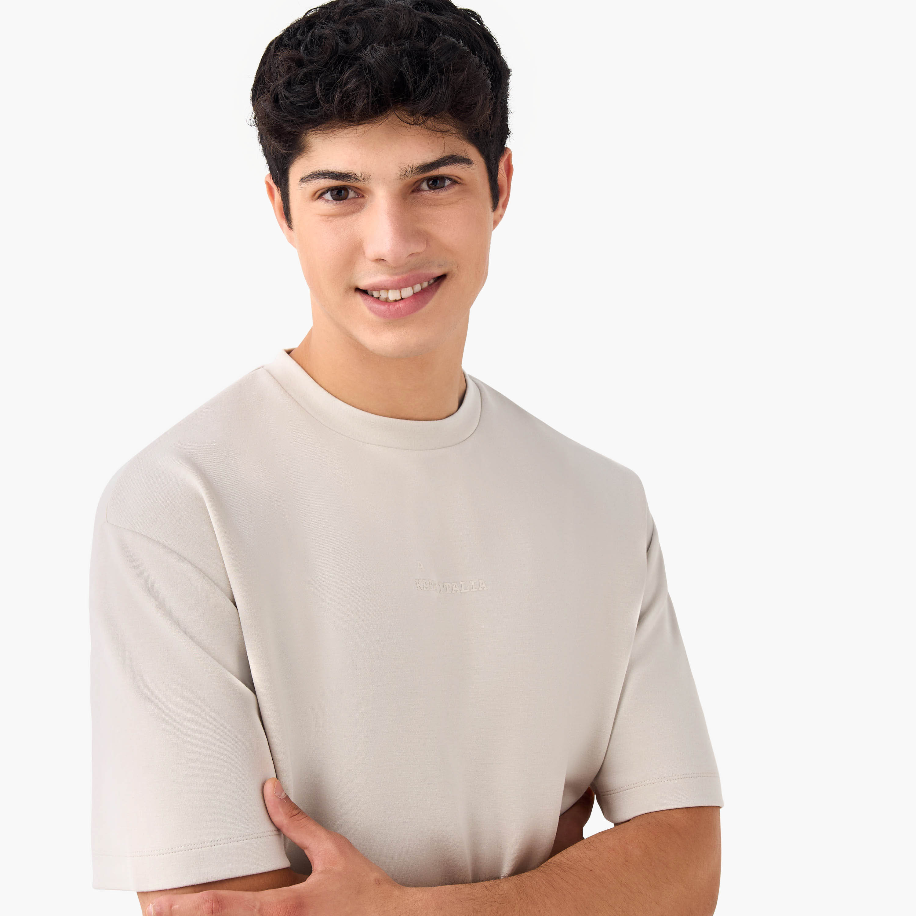 Kappa Printed Crew Neck T-shirt with Side Piping-men-clothing-sportswearandactivewear-tshirtsandpolos-image-4