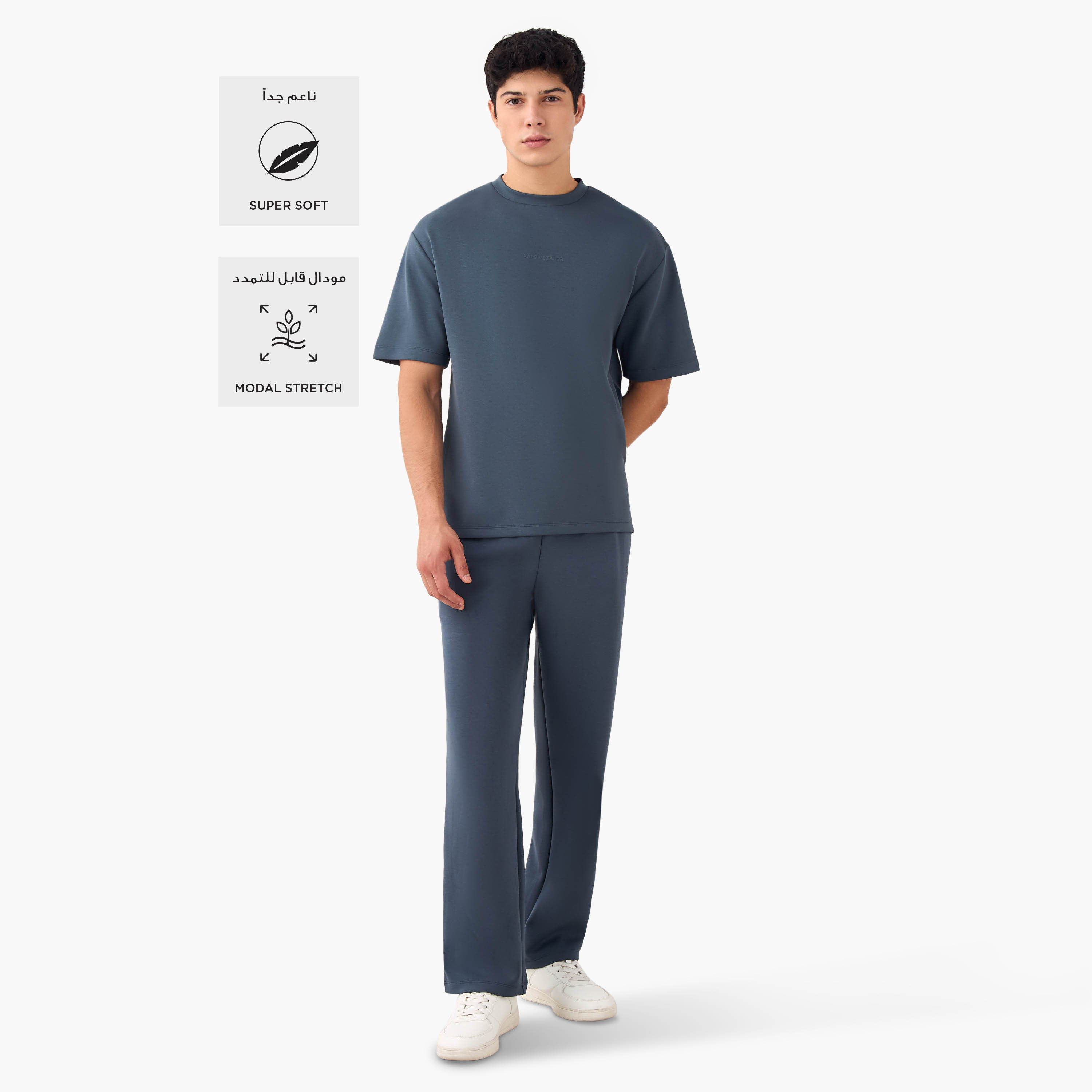 Kappa Printed Crew Neck T-shirt with Side Piping-men-clothing-sportswearandactivewear-tshirtsandpolos-image-2