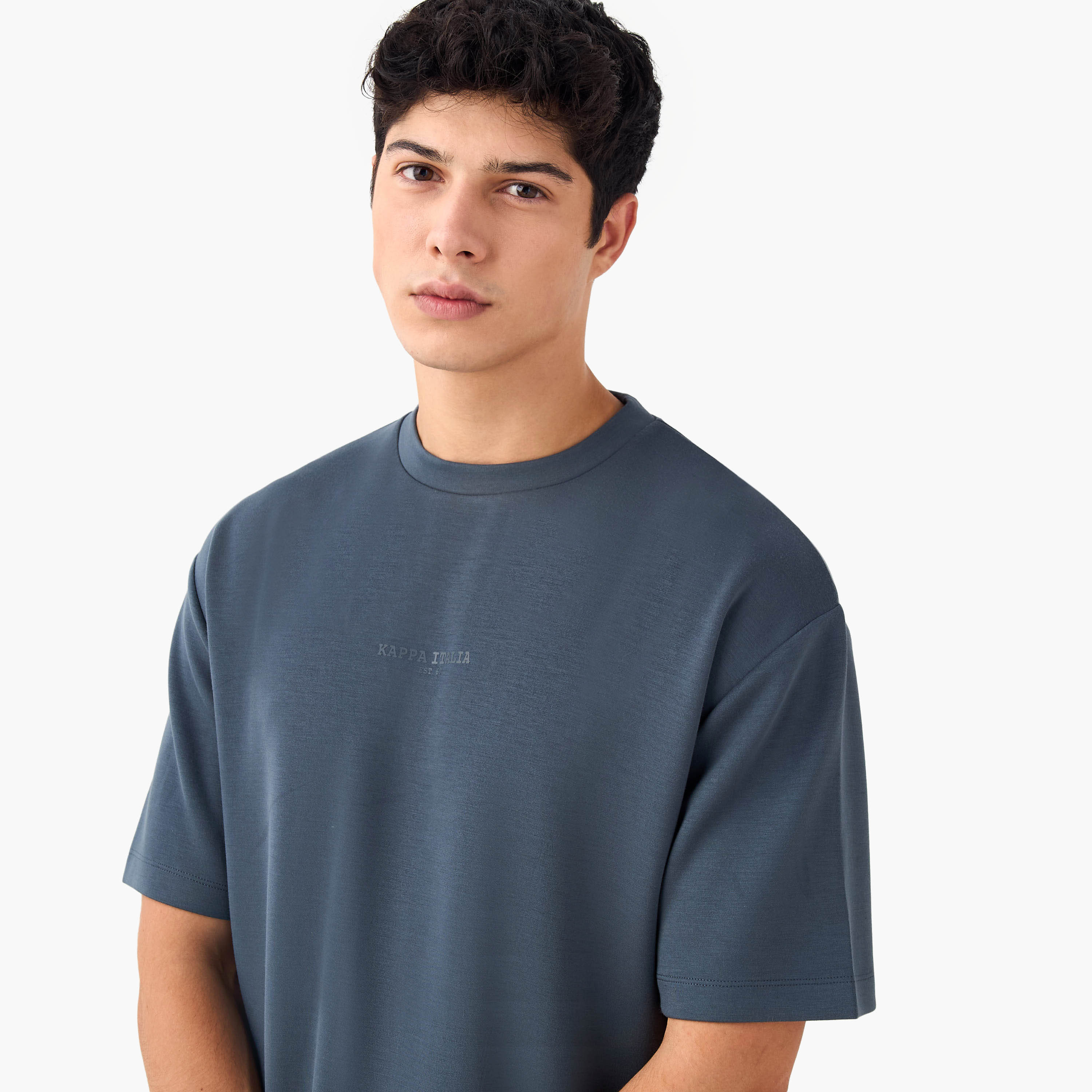 Kappa Printed Crew Neck T-shirt with Side Piping-men-clothing-sportswearandactivewear-tshirtsandpolos-image-4