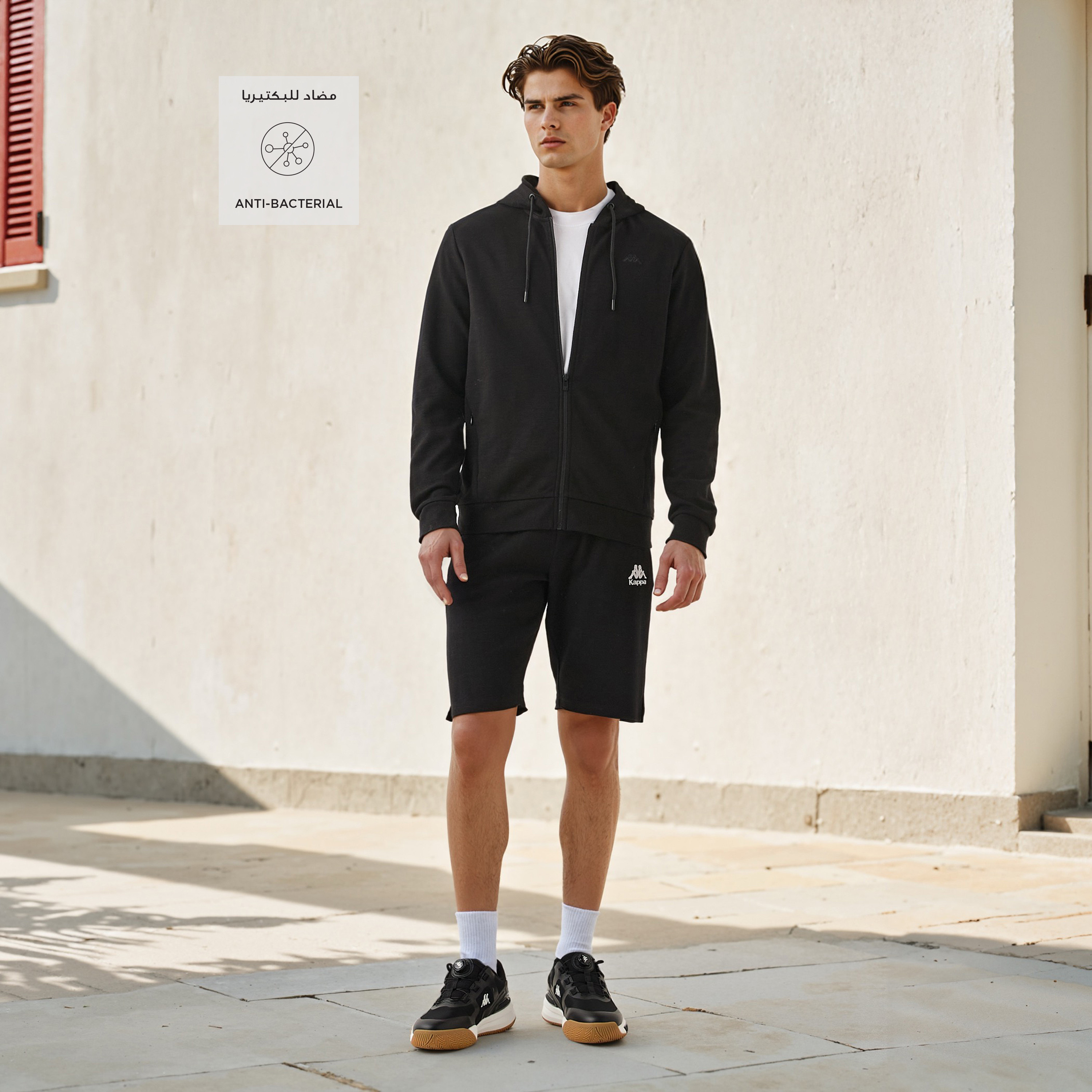Kappa Regular Fit Zip Through Hoodie with Pockets-men-winterwear-hoodiesandsweatshirts-image-2