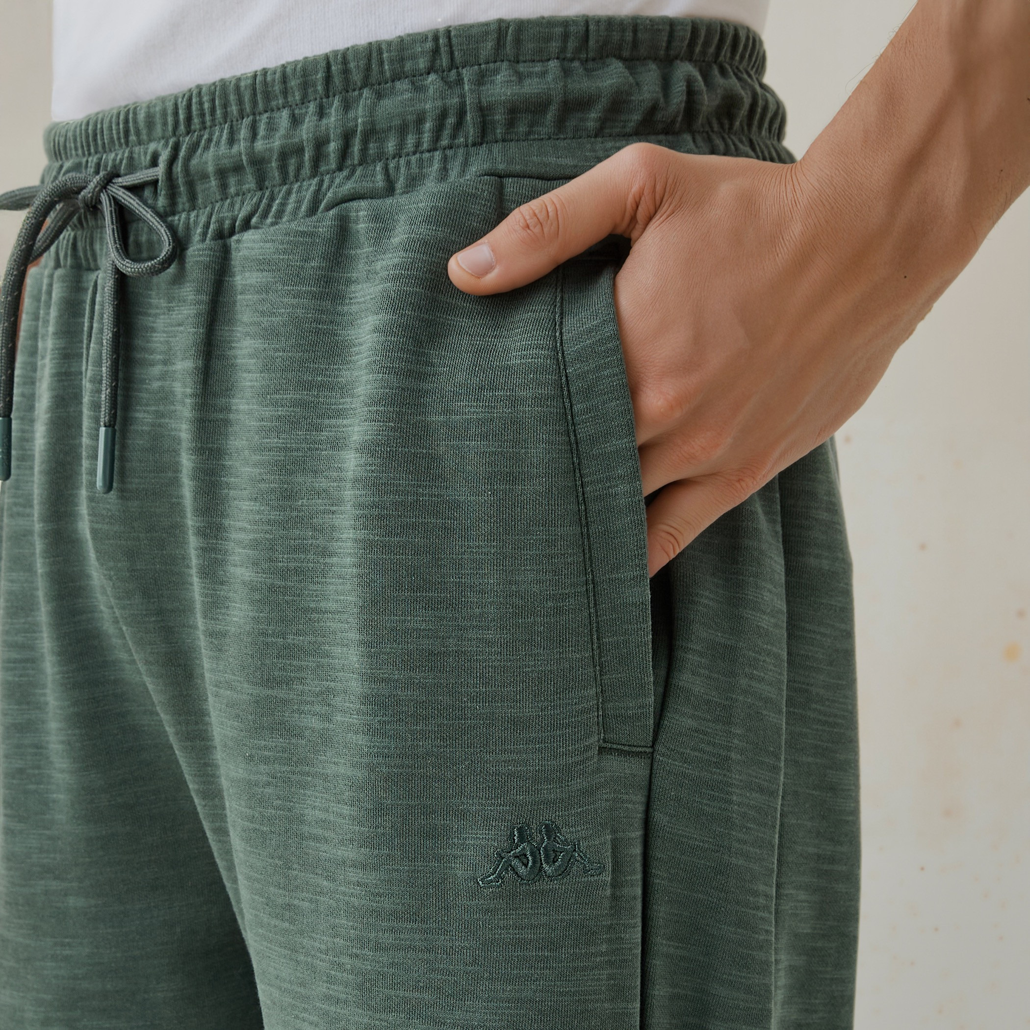 Kappa Regular Fit Shorts with Drawstring Closure and Pockets-men-clothing-bottoms-shorts-image-4