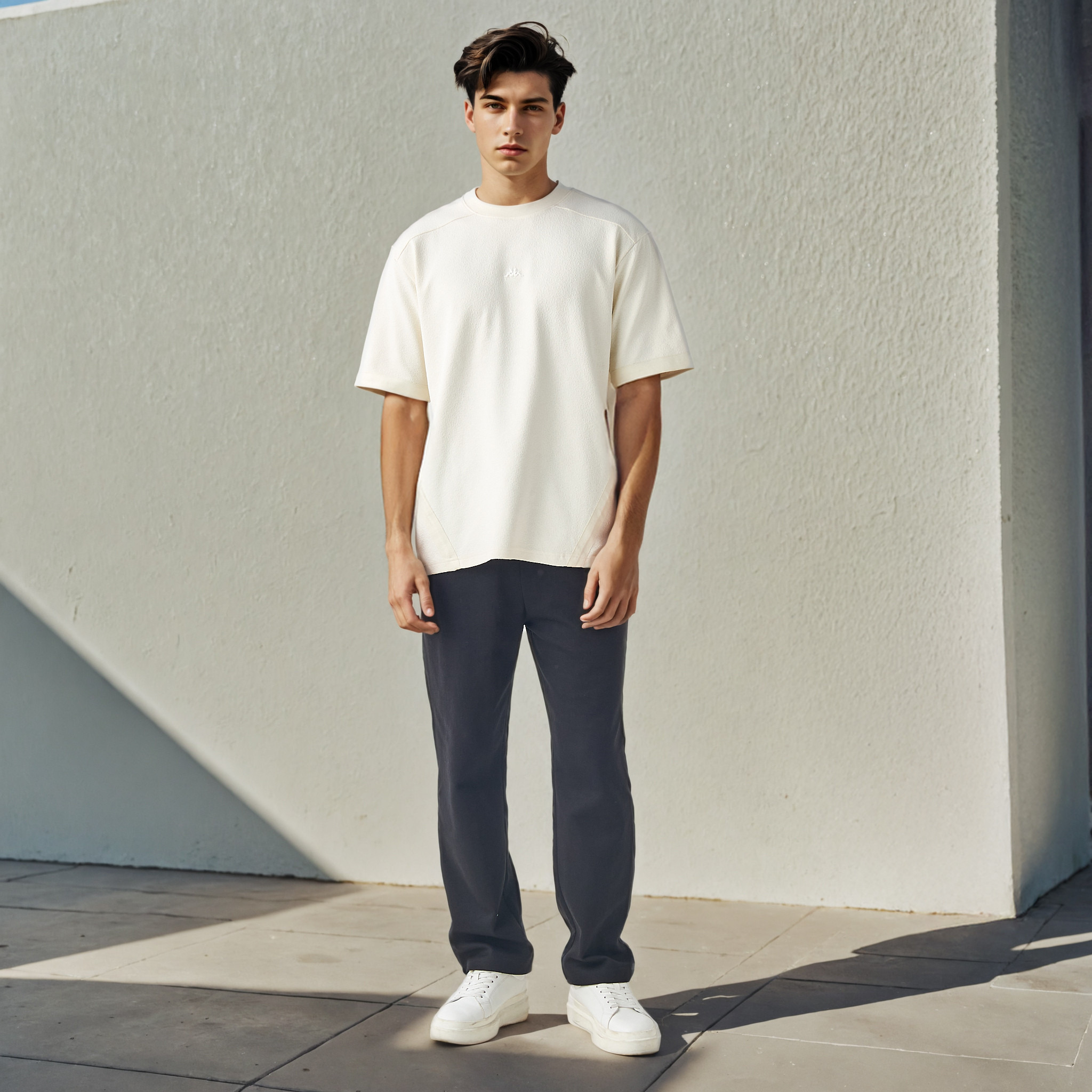 Kappa Jacquard Textured T-shirt-men-clothing-tshirtsandpolos-tshirts-image-2