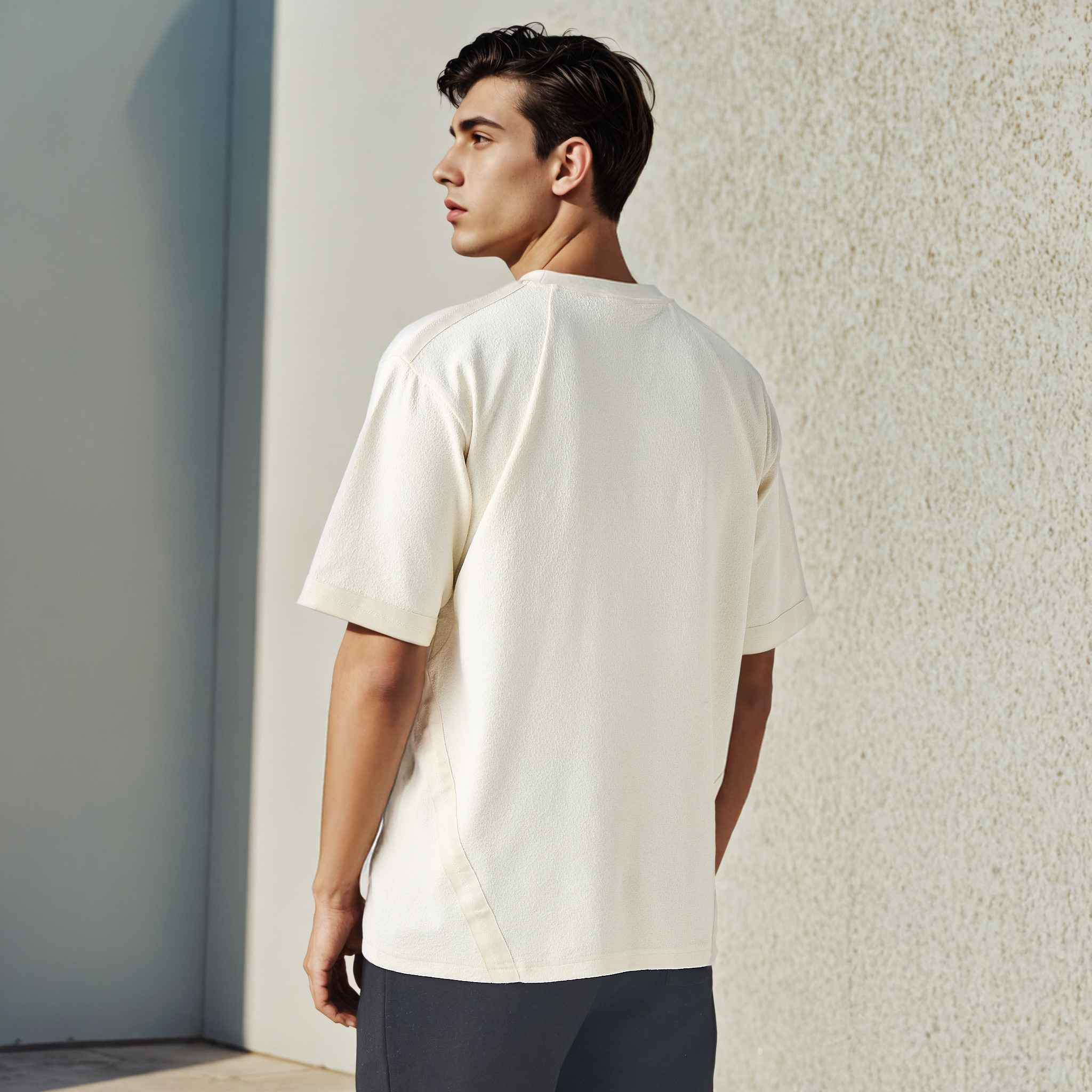 Kappa Jacquard Textured T-shirt-men-clothing-tshirtsandpolos-tshirts-image-3