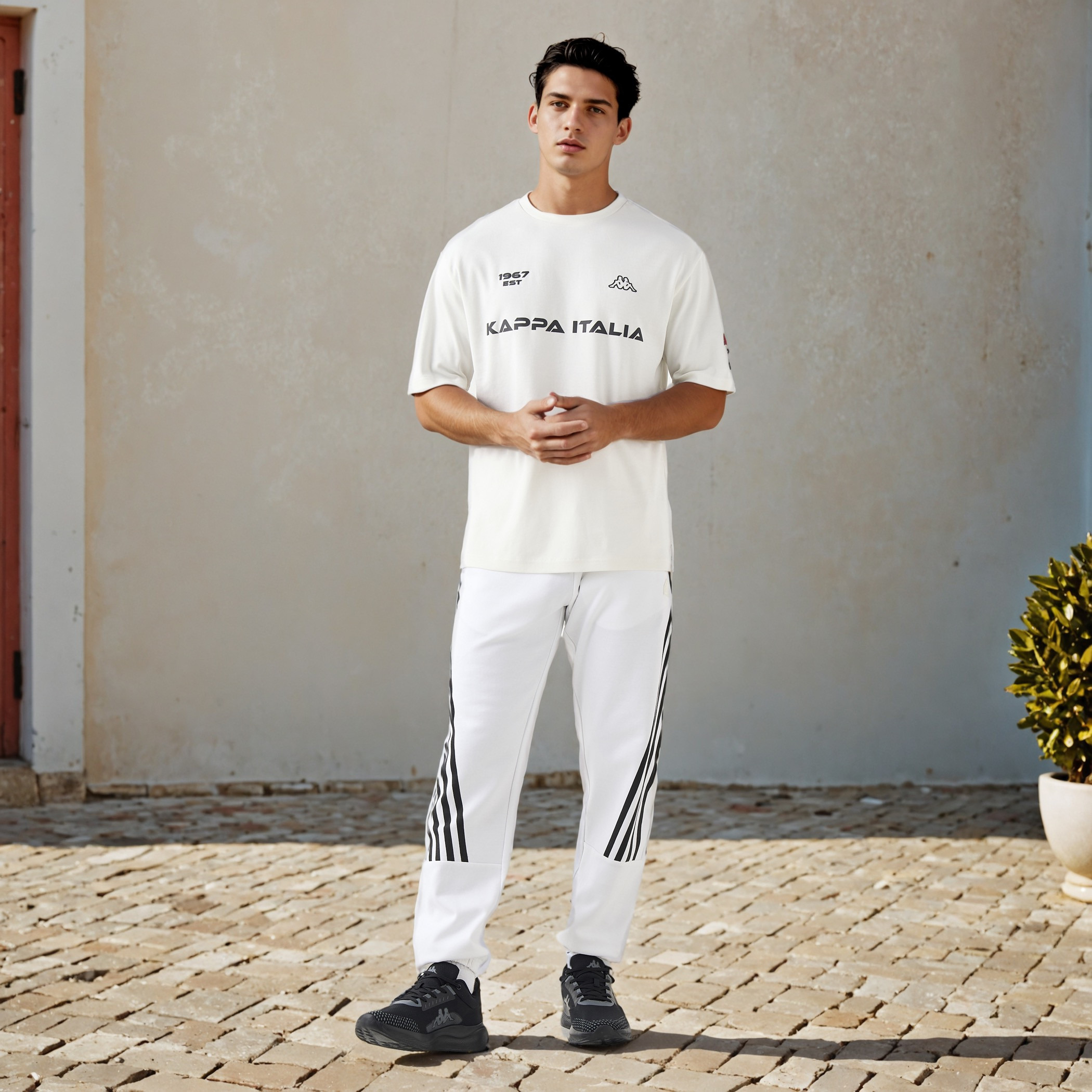 Kappa Logo Print T-shirt-men-clothing-sportswearandactivewear-tshirtsandpolos-image-2
