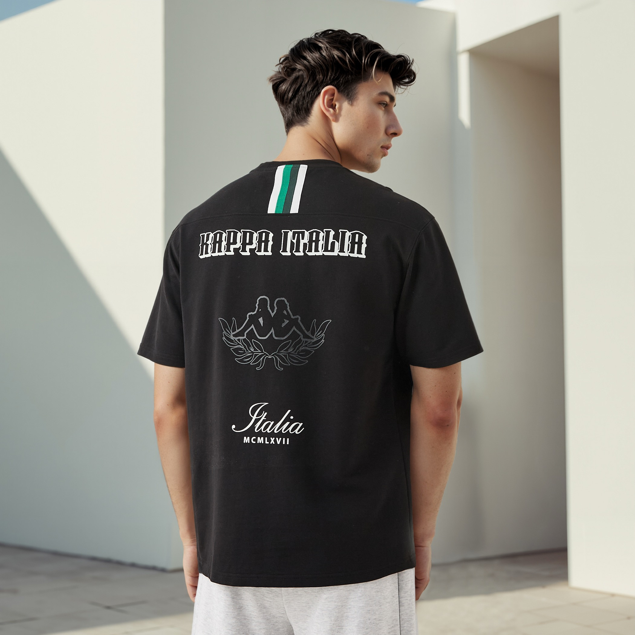 Kappa Graphic Print Crew Neck T-shirt-men-clothing-sportswearandactivewear-tshirtsandpolos-image-1