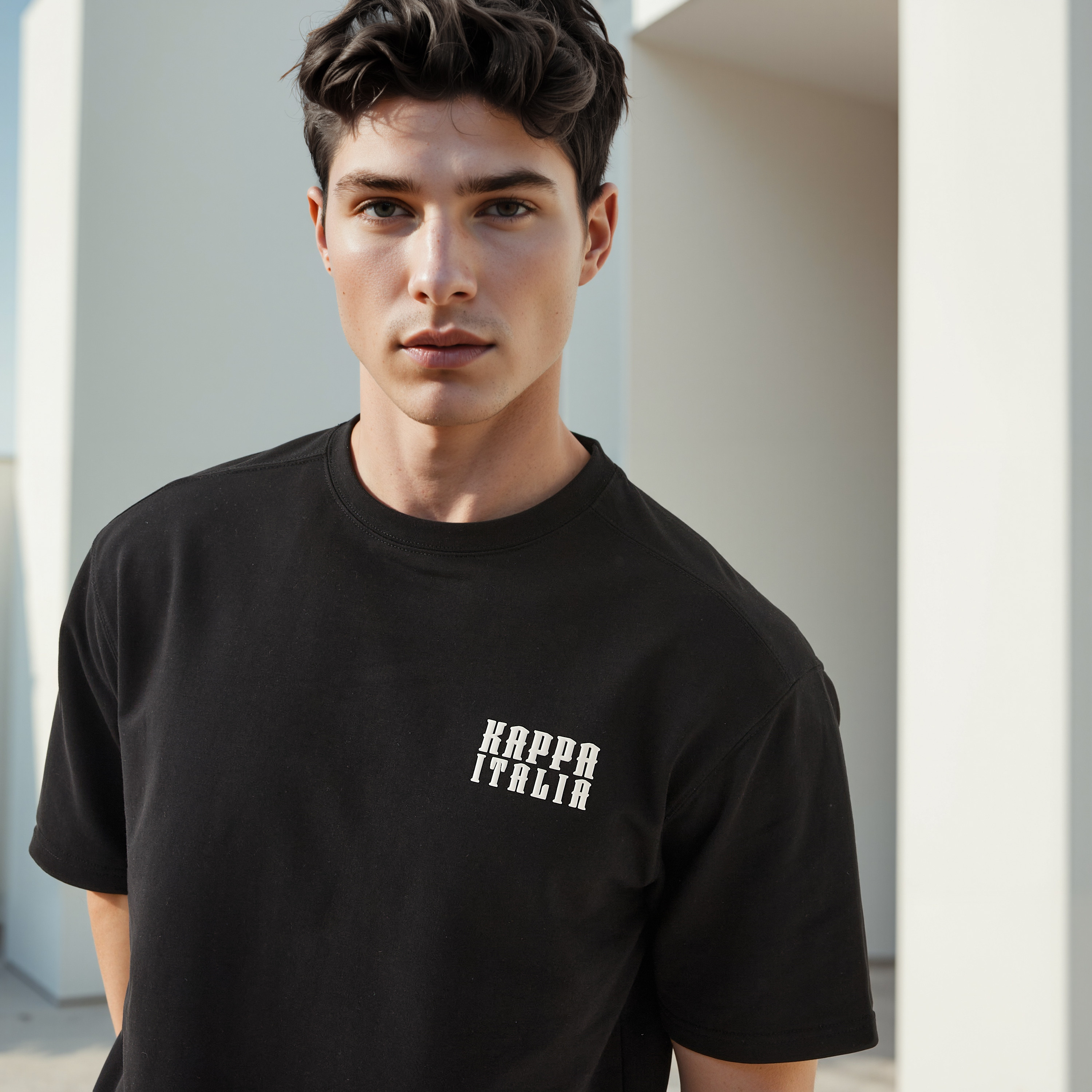 Kappa Graphic Print Crew Neck T-shirt-men-clothing-sportswearandactivewear-tshirtsandpolos-image-4