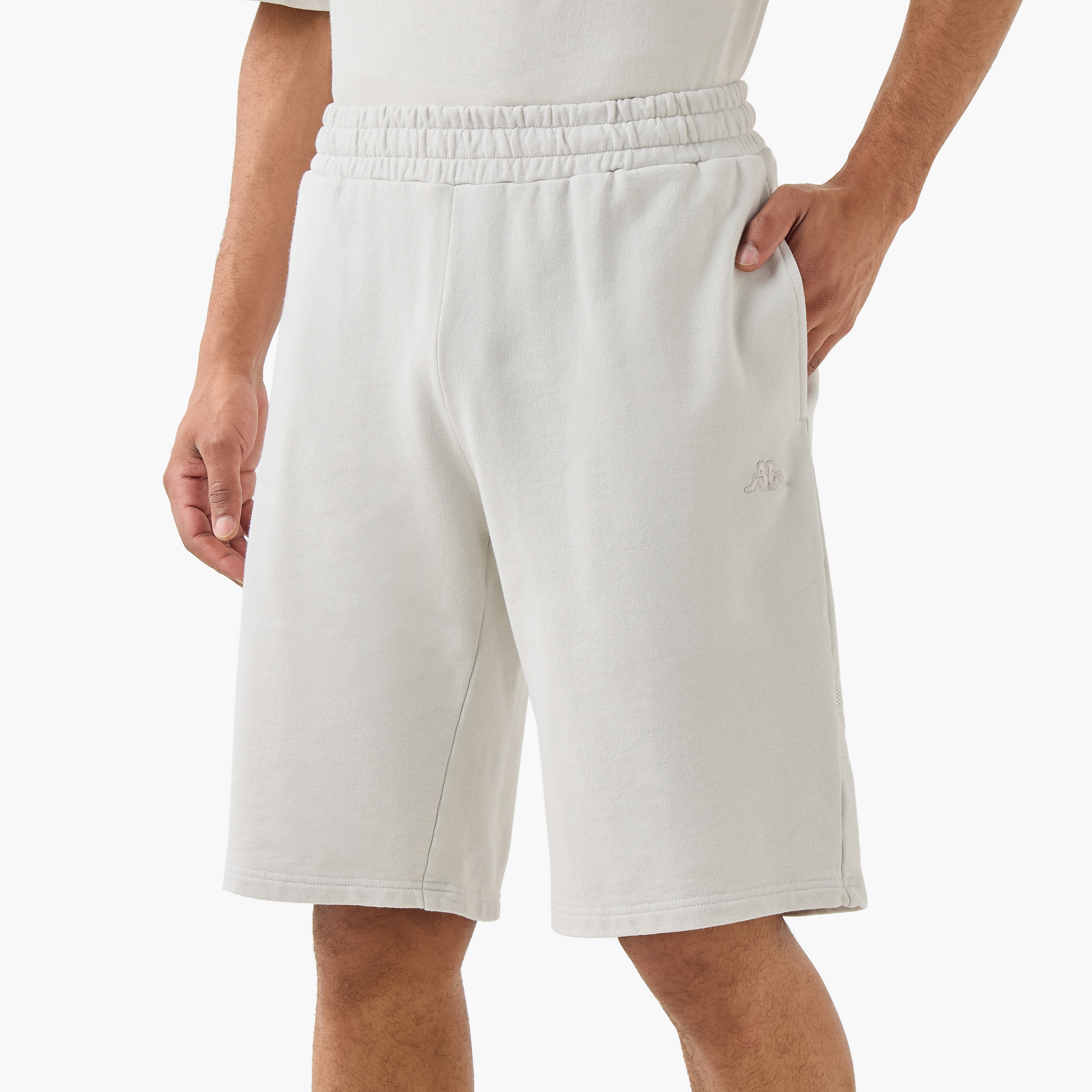 Kappa Panel Detail Shorts with Pockets-men-clothing-bottoms-shorts-image-1