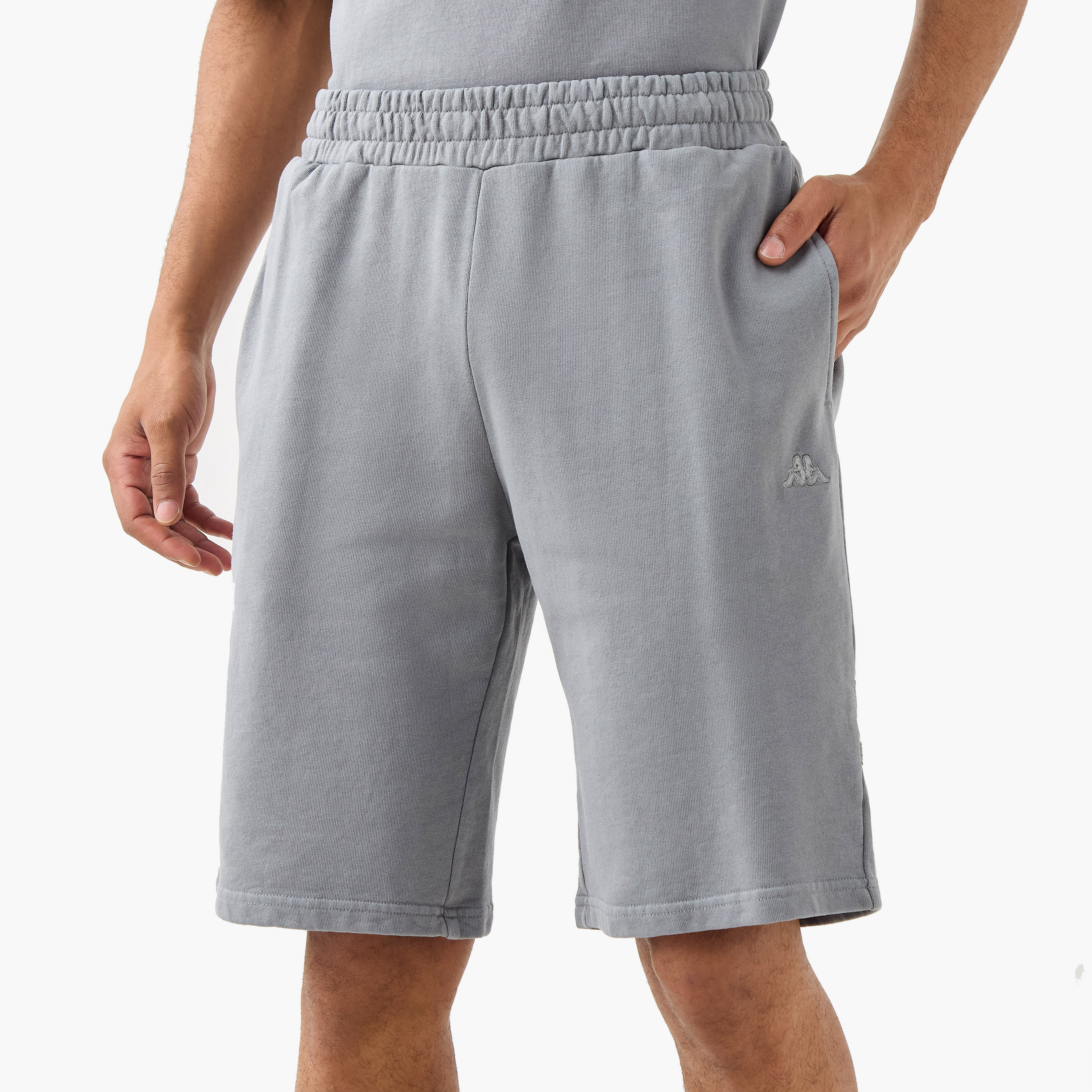 Kappa Panel Detail Shorts with Pockets-men-clothing-bottoms-shorts-image-1