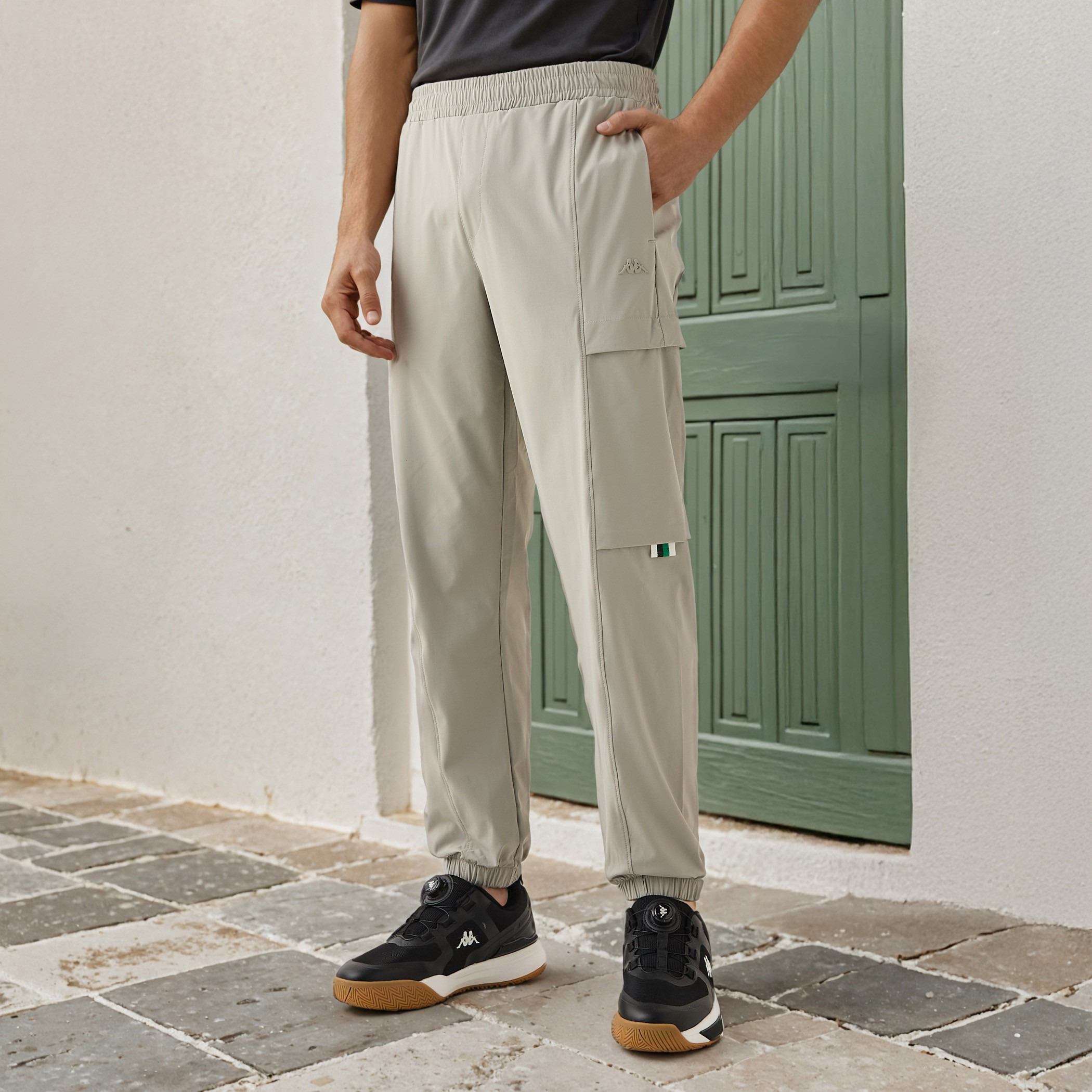 Kappa Cargo Jogger with Elasticated Waist-men-clothing-sportswearandactivewear-tracksuits-image-1