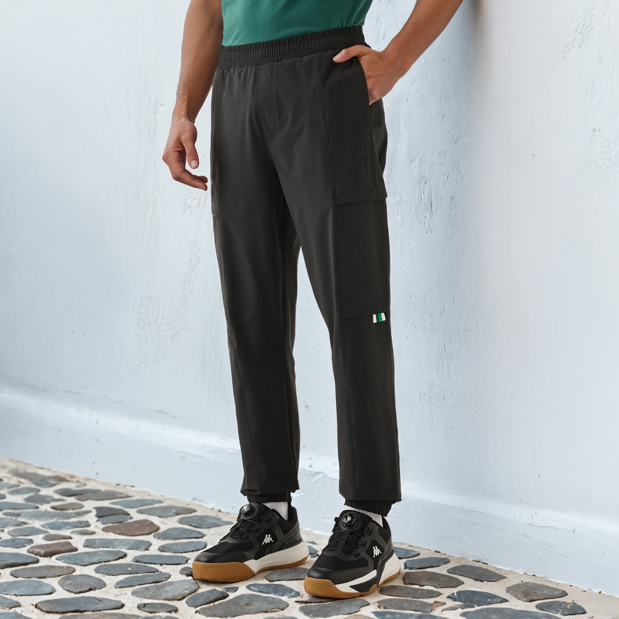 Kappa Cargo Jogger with Elasticated Waist-men-clothing-sportswearandactivewear-tracksuits-image-1