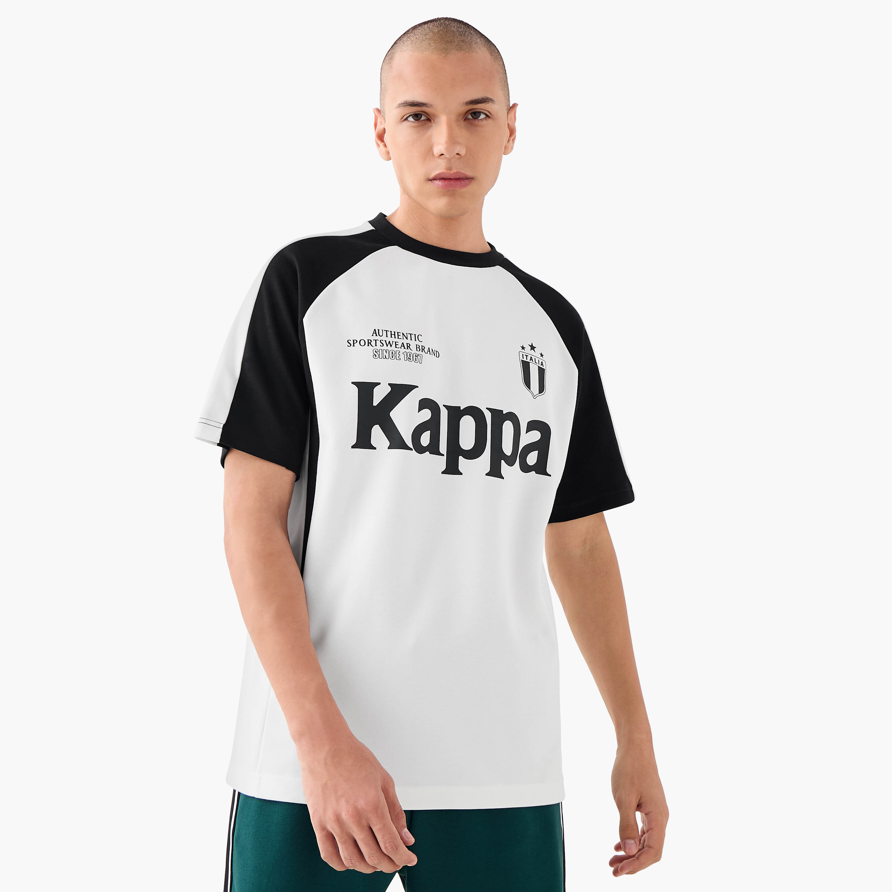 Kappa Colourblock T-shirt with Raglan Sleeves-men-clothing-tshirtsandpolos-tshirts-image-1