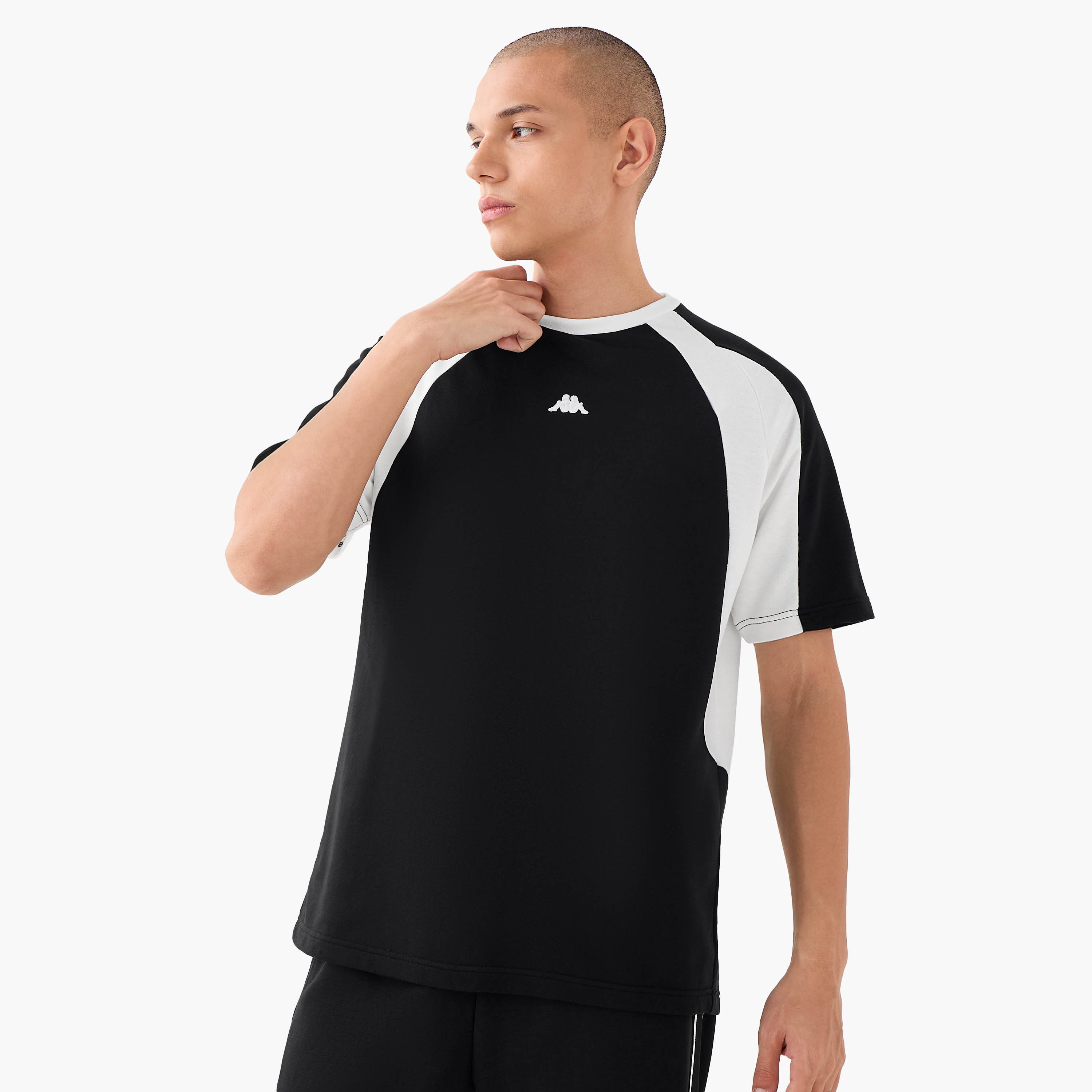 Kappa Colourblock T-shirt with Raglan Sleeves-men-clothing-sportswearandactivewear-tshirtsandpolos-image-1