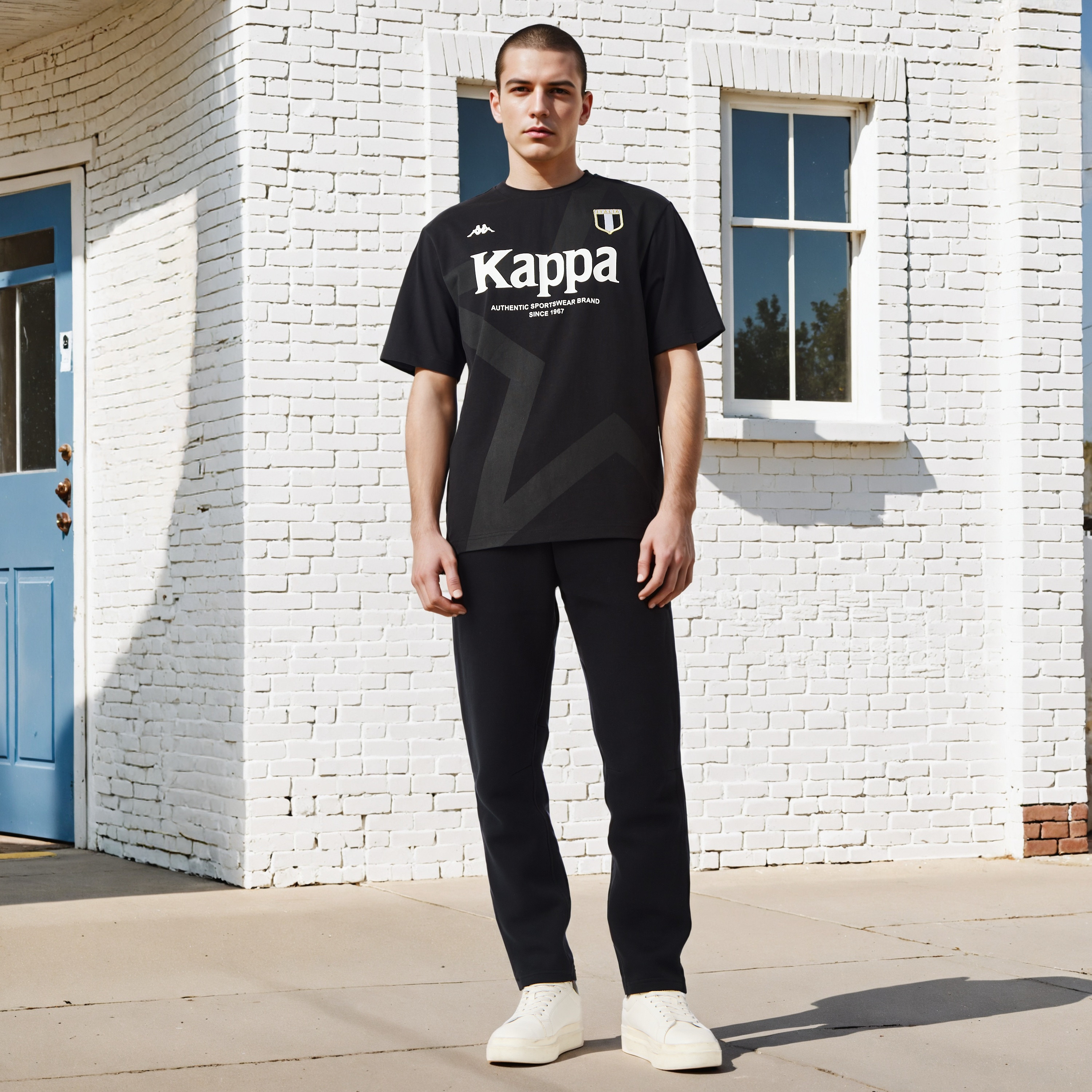 Kappa Logo Print Crew Neck T-shirt-men-clothing-tshirtsandpolos-tshirts-image-2