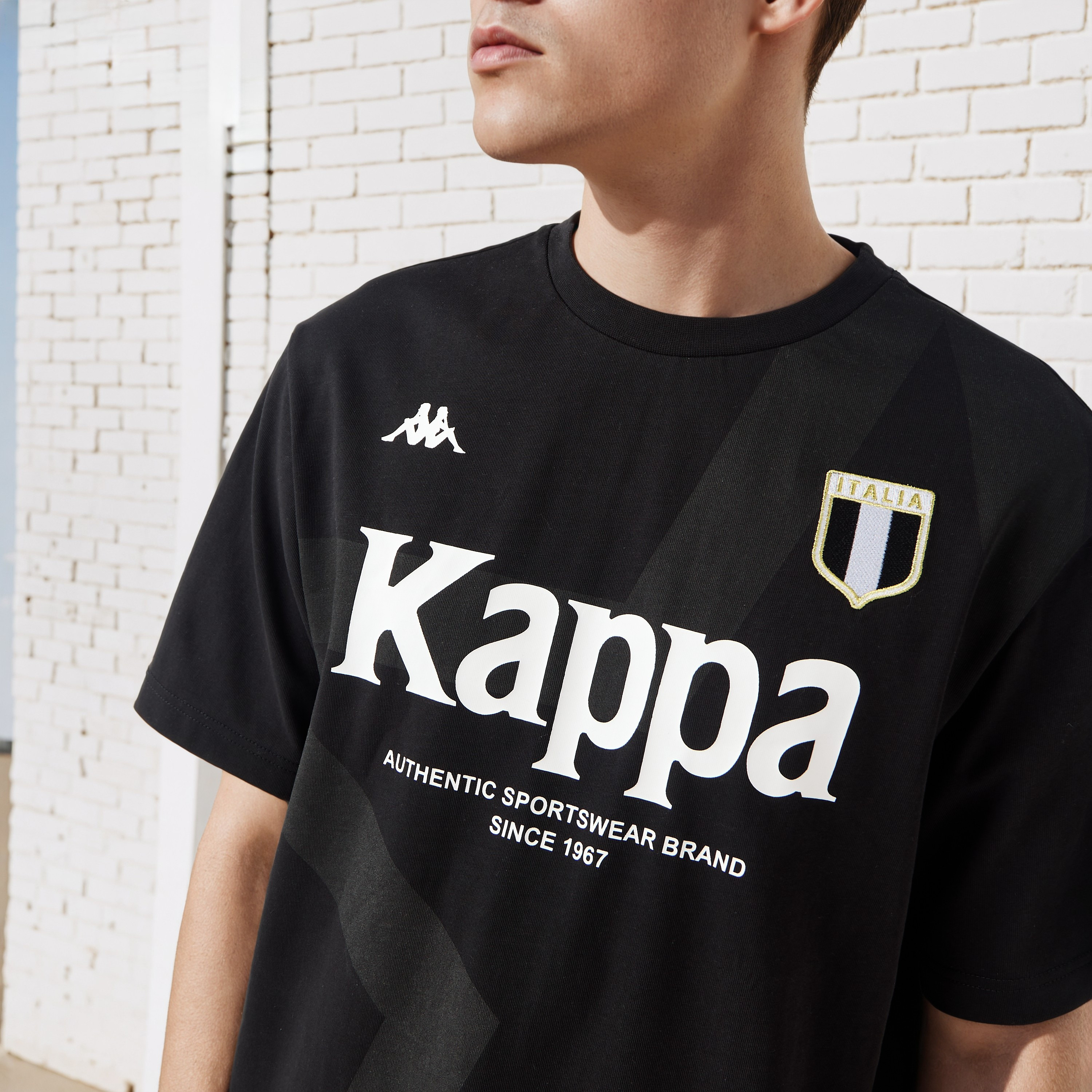 Kappa Logo Print Crew Neck T-shirt-men-clothing-tshirtsandpolos-tshirts-image-4
