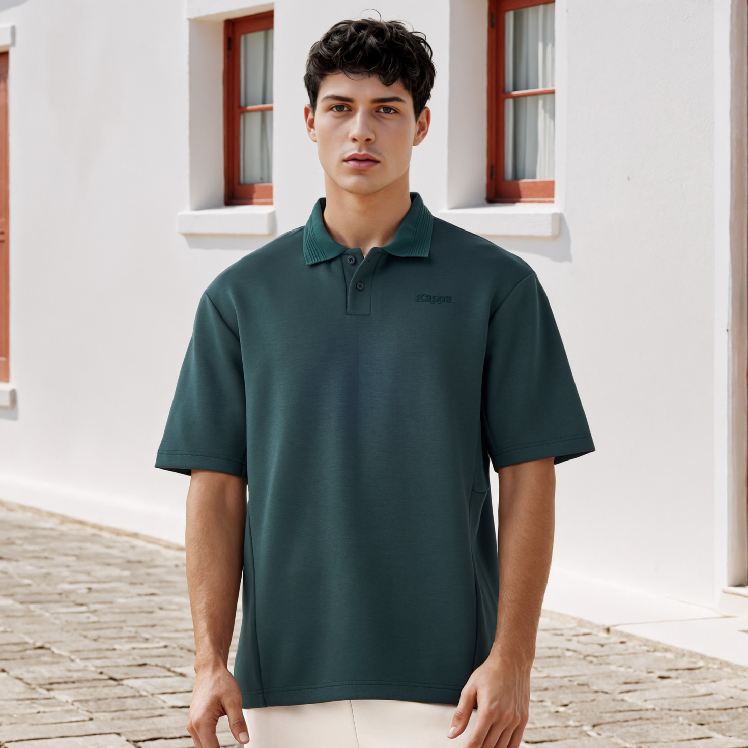 Kappa Logo Embroidered Polo T-shirt-men-clothing-sportswearandactivewear-tshirtsandpolos-image-1