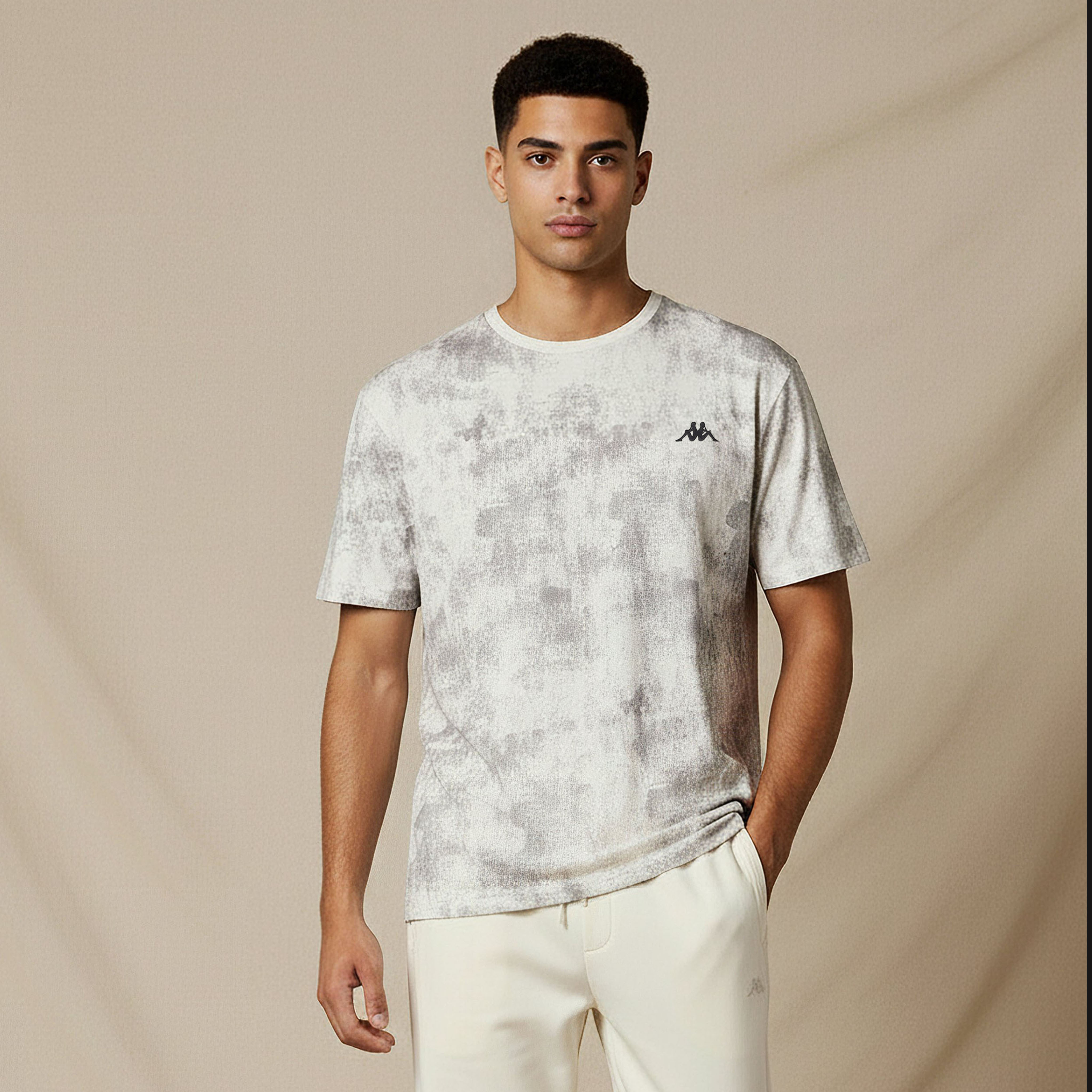 Kappa Textured Crew Neck T-shirt-men-clothing-sportswearandactivewear-tshirtsandpolos-image-1